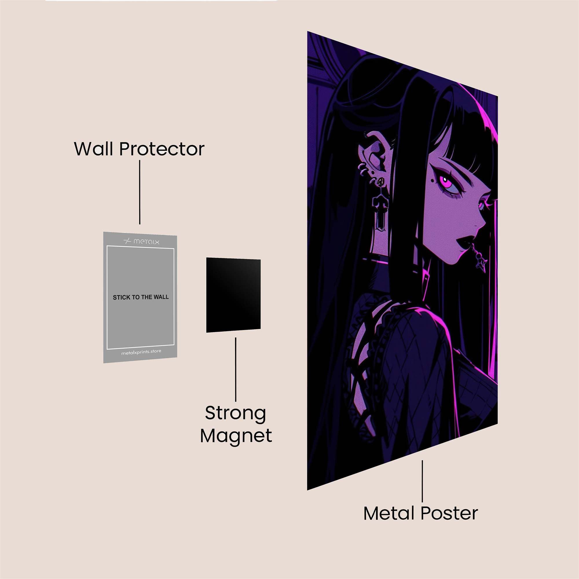 Gothic Enigma Safe Wall Magnetic / M