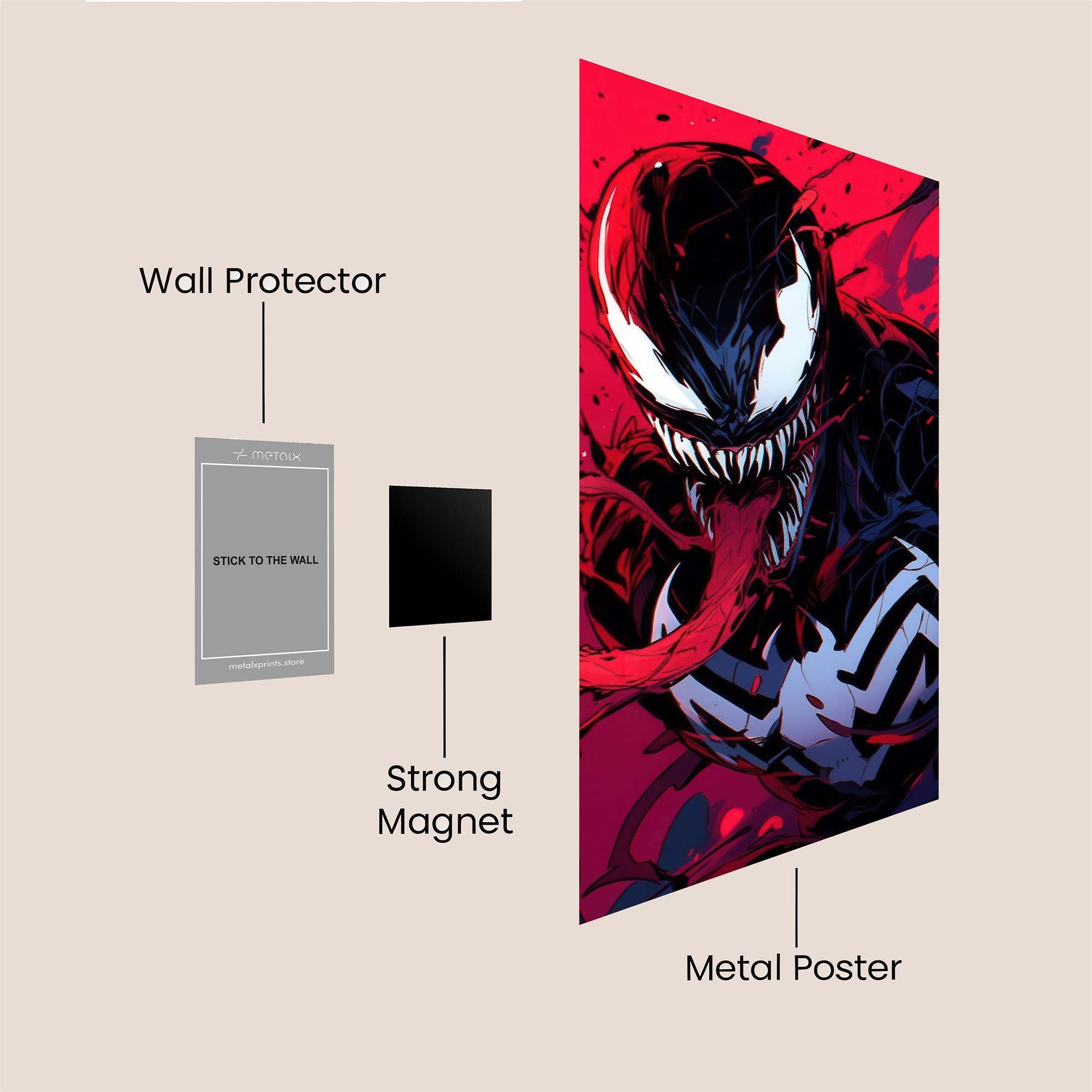 Venom Unleashed Safe Wall Magnetic / M