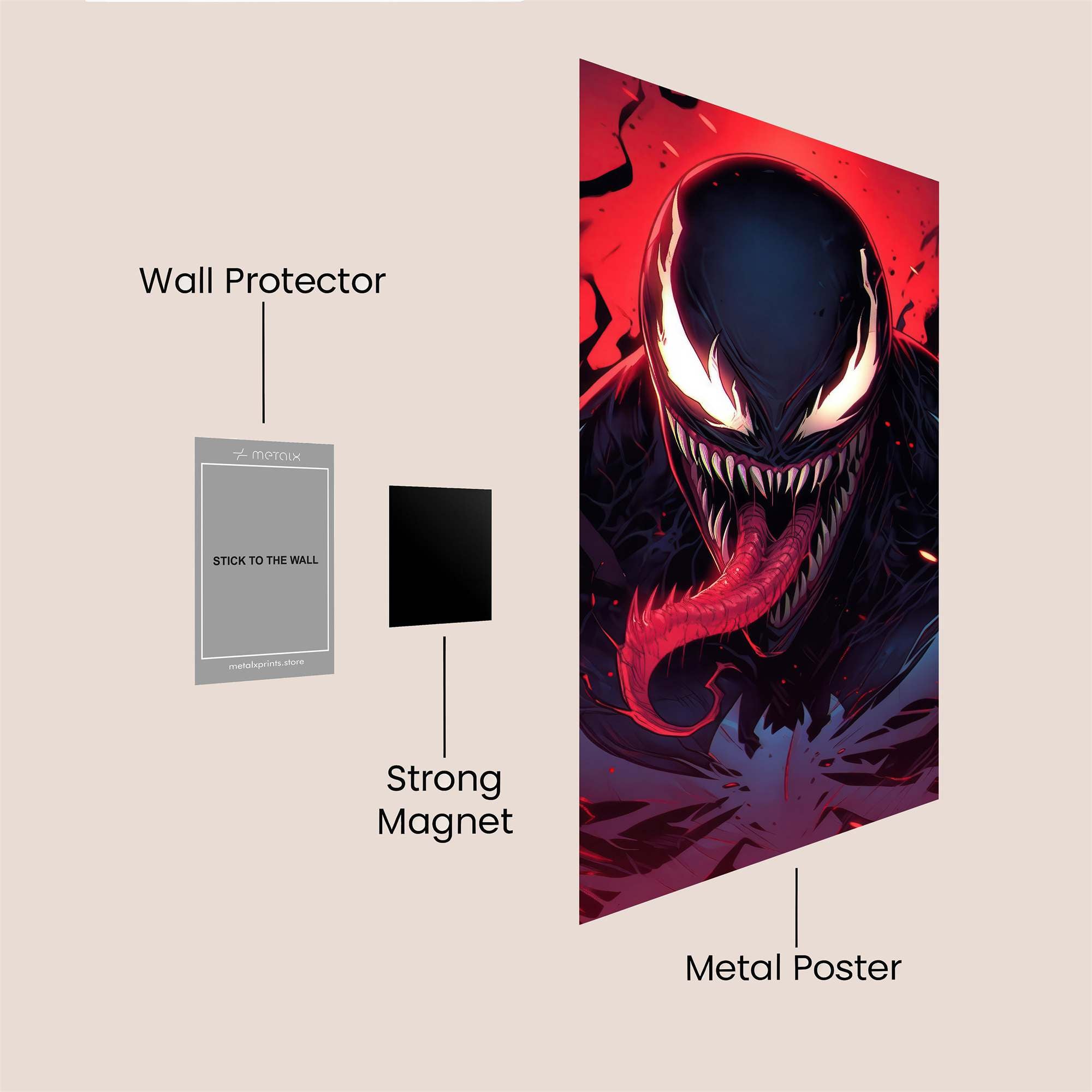 Venom Vengeful Safe Wall Magnetic / M