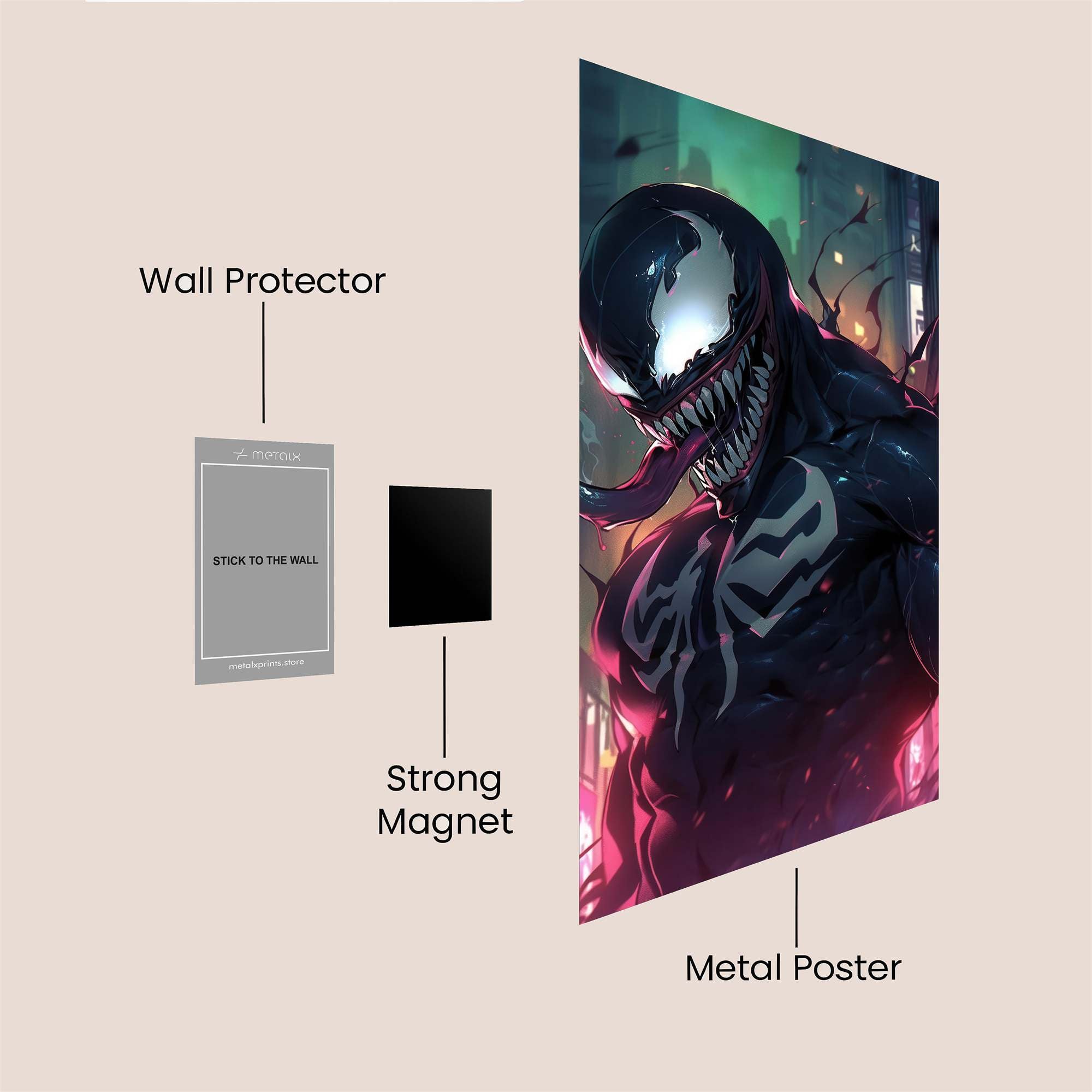 Venom Vicious Safe Wall Magnetic / M