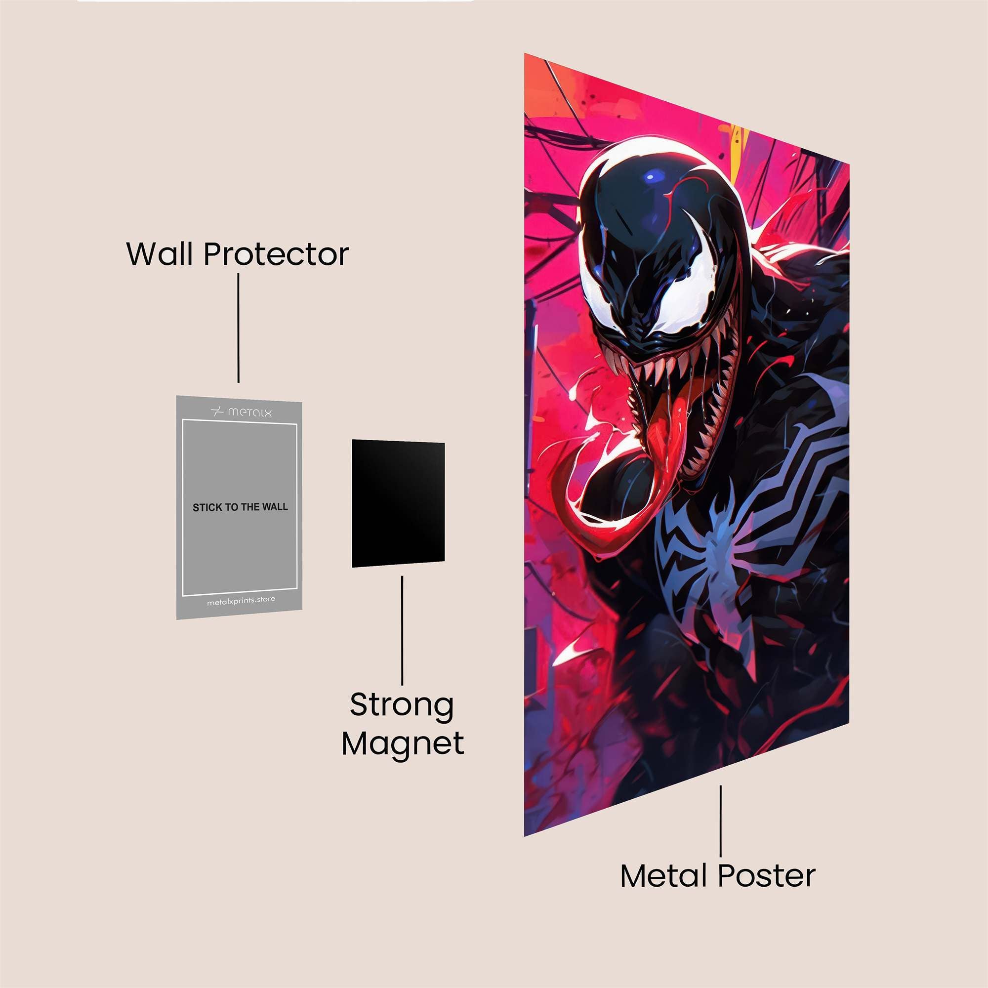 Venom Frenzy Safe Wall Magnetic / M
