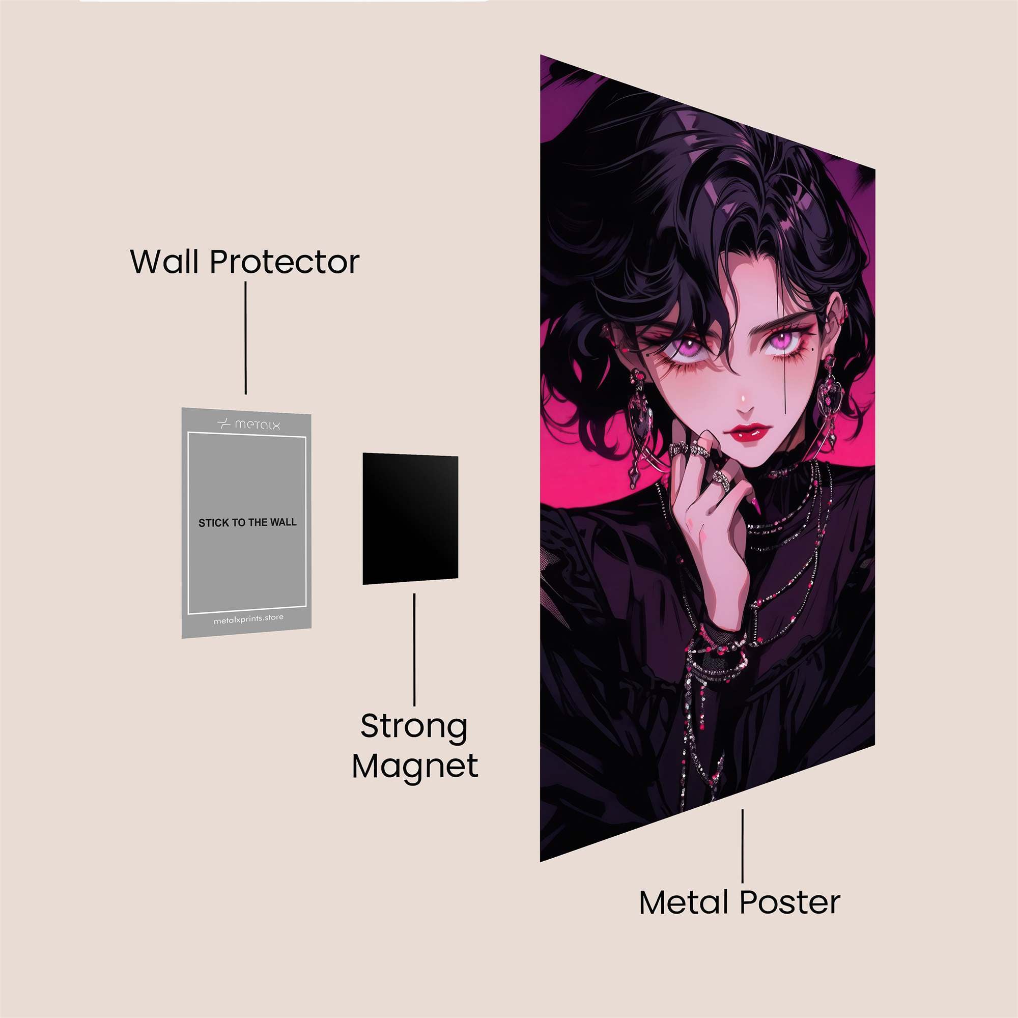 Gothic Enigma Safe Wall Magnetic / M