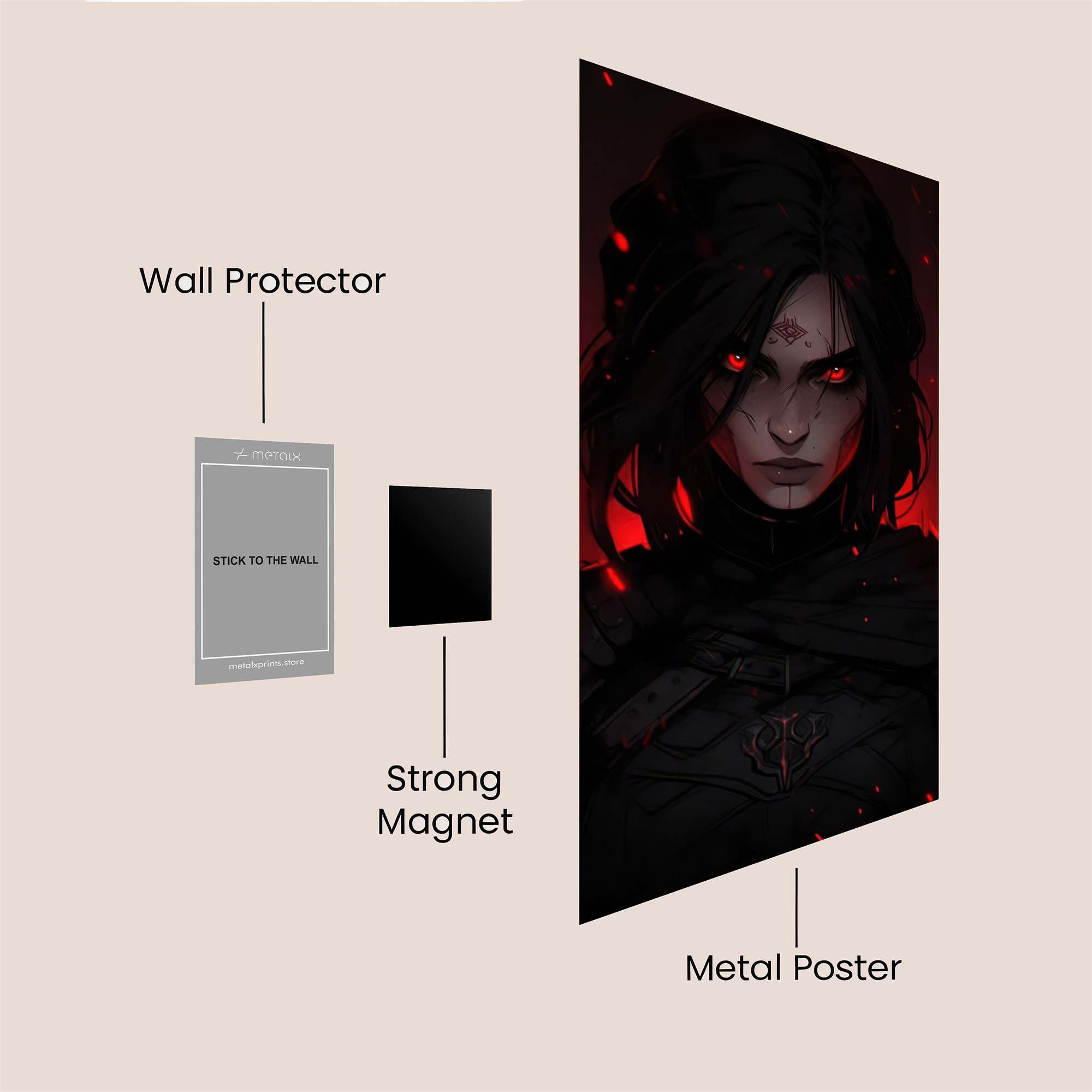 Shadow Infernal Safe Wall Magnetic / M