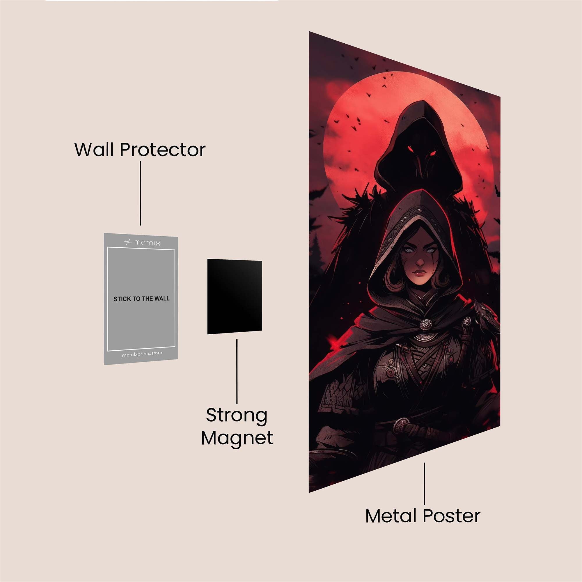 Shadow Haunt Safe Wall Magnetic / M