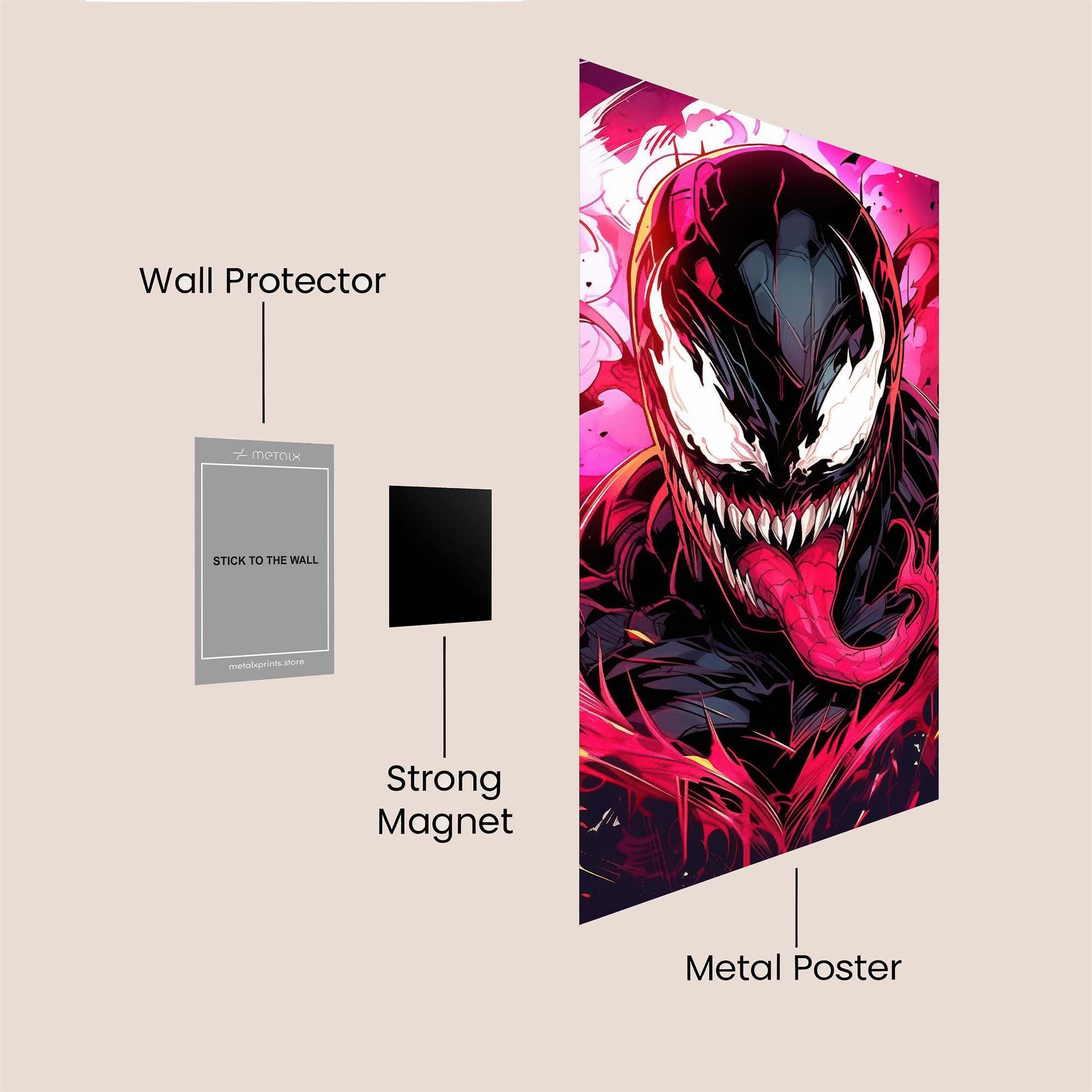 Venom Frenzy Safe Wall Magnetic / M