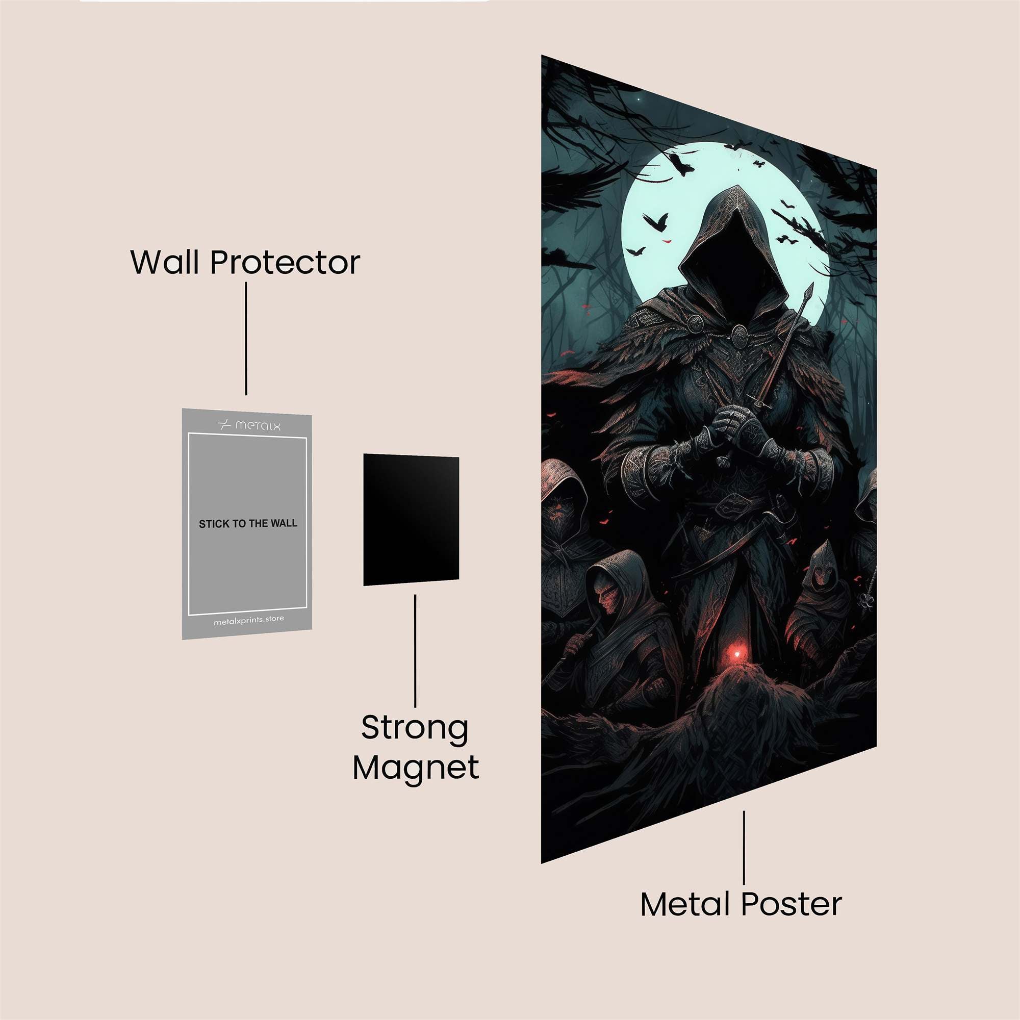 Assassin's Eclipse Safe Wall Magnetic / M