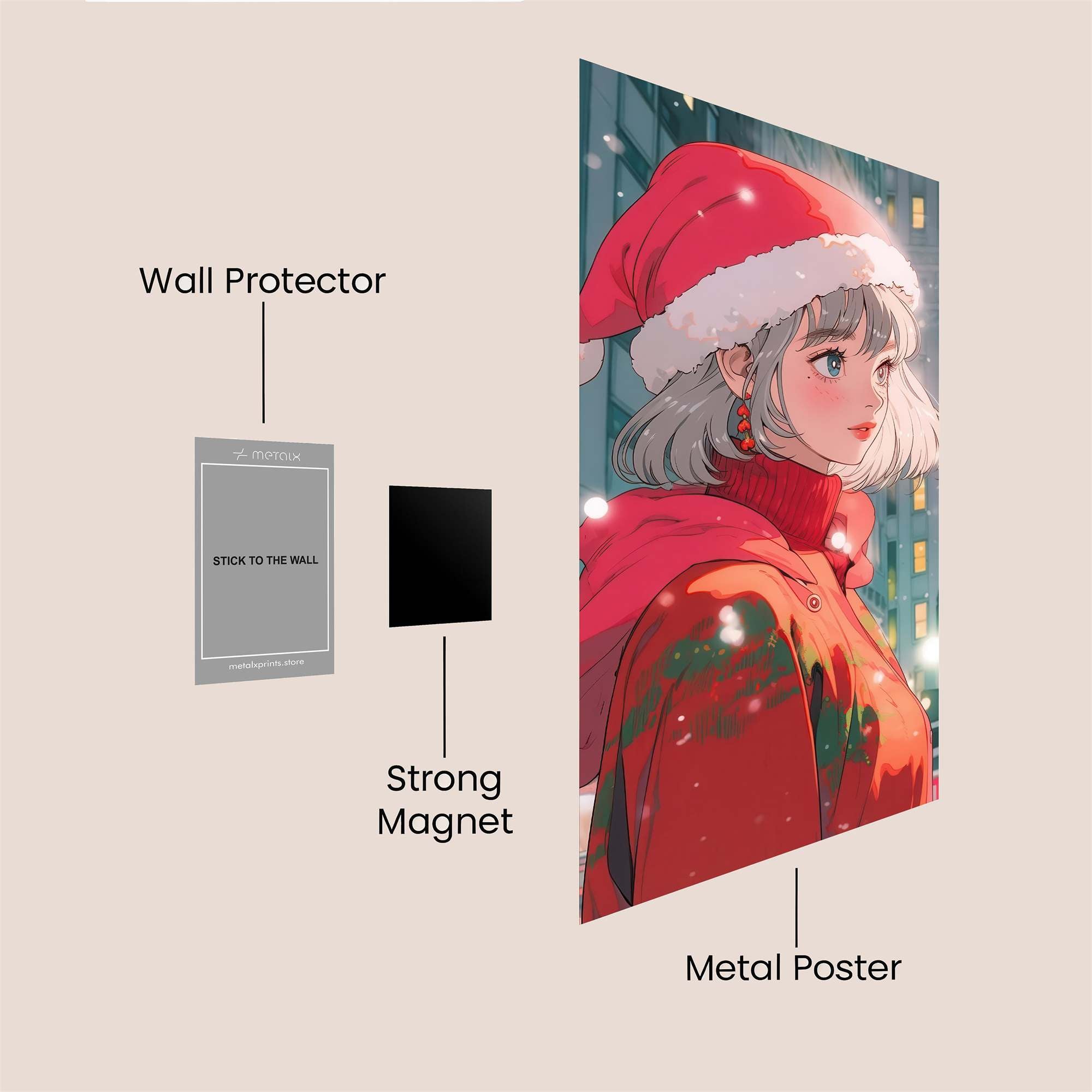 Winter Whimsy Safe Wall Magnetic / M