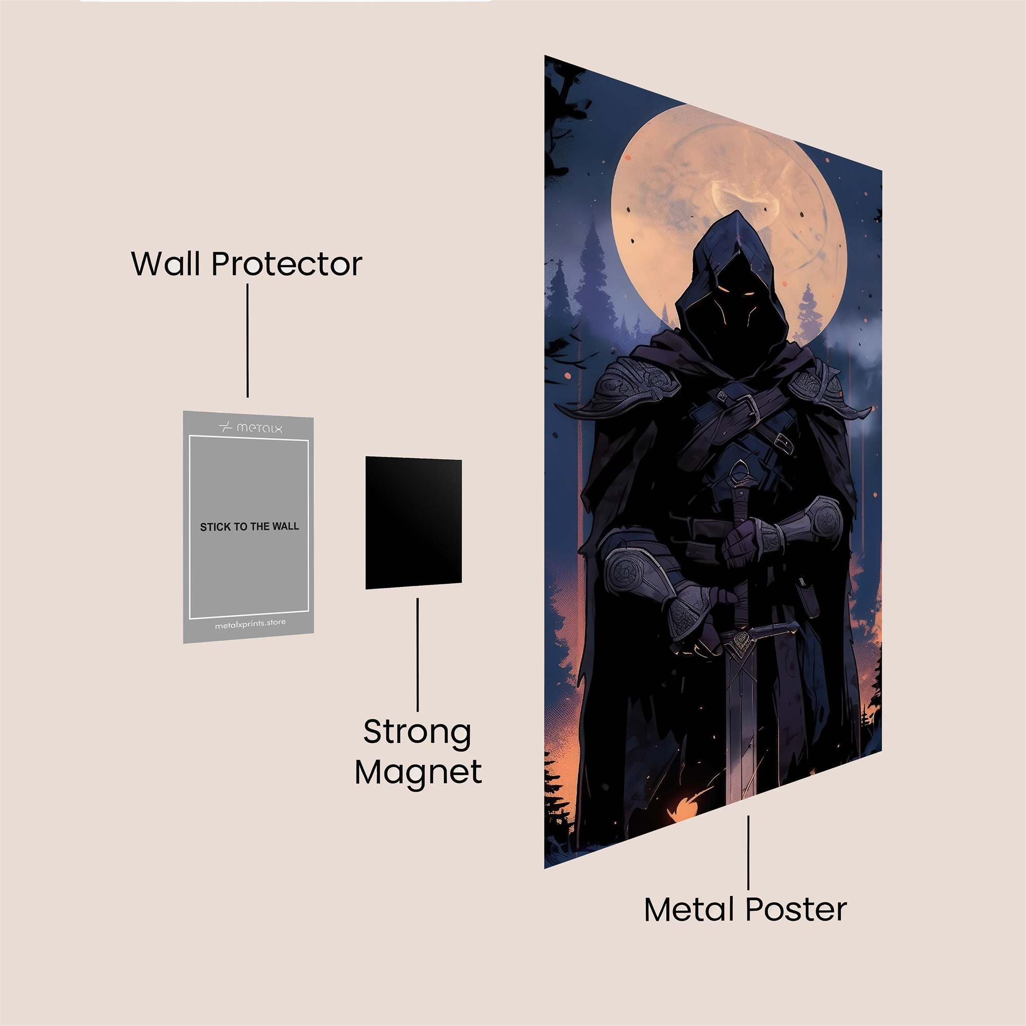 Shadow Enigma Safe Wall Magnetic / M