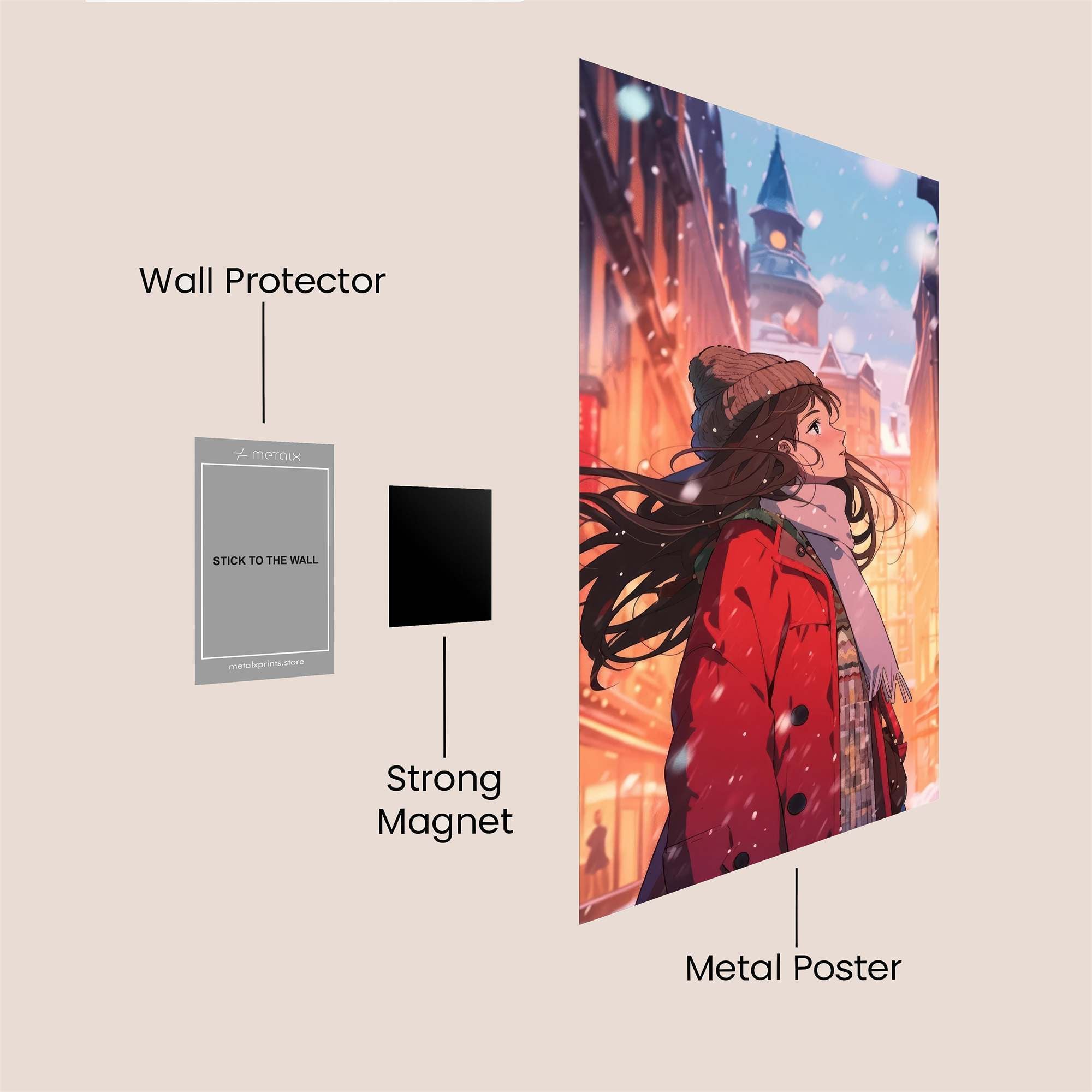 Winter Whimsy Safe Wall Magnetic / M