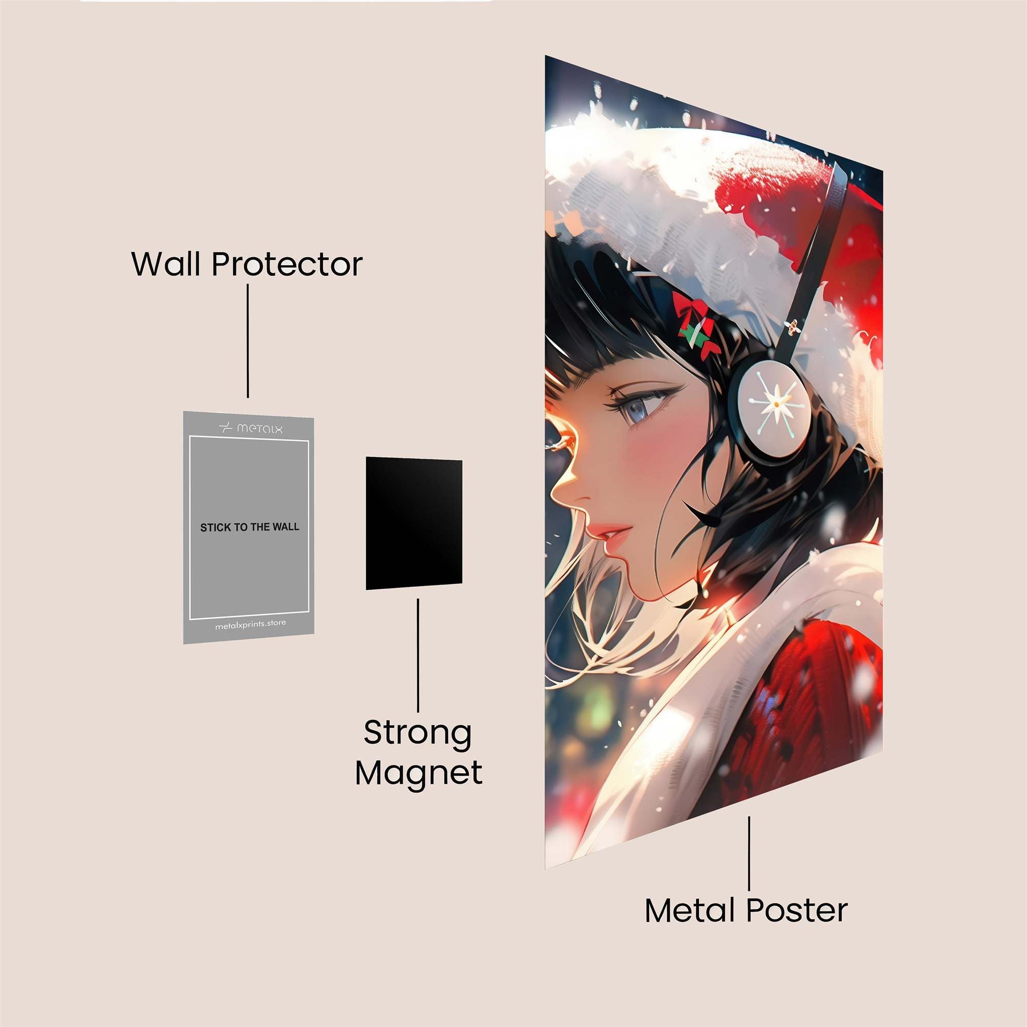 Santa's Serenade Safe Wall Magnetic / M