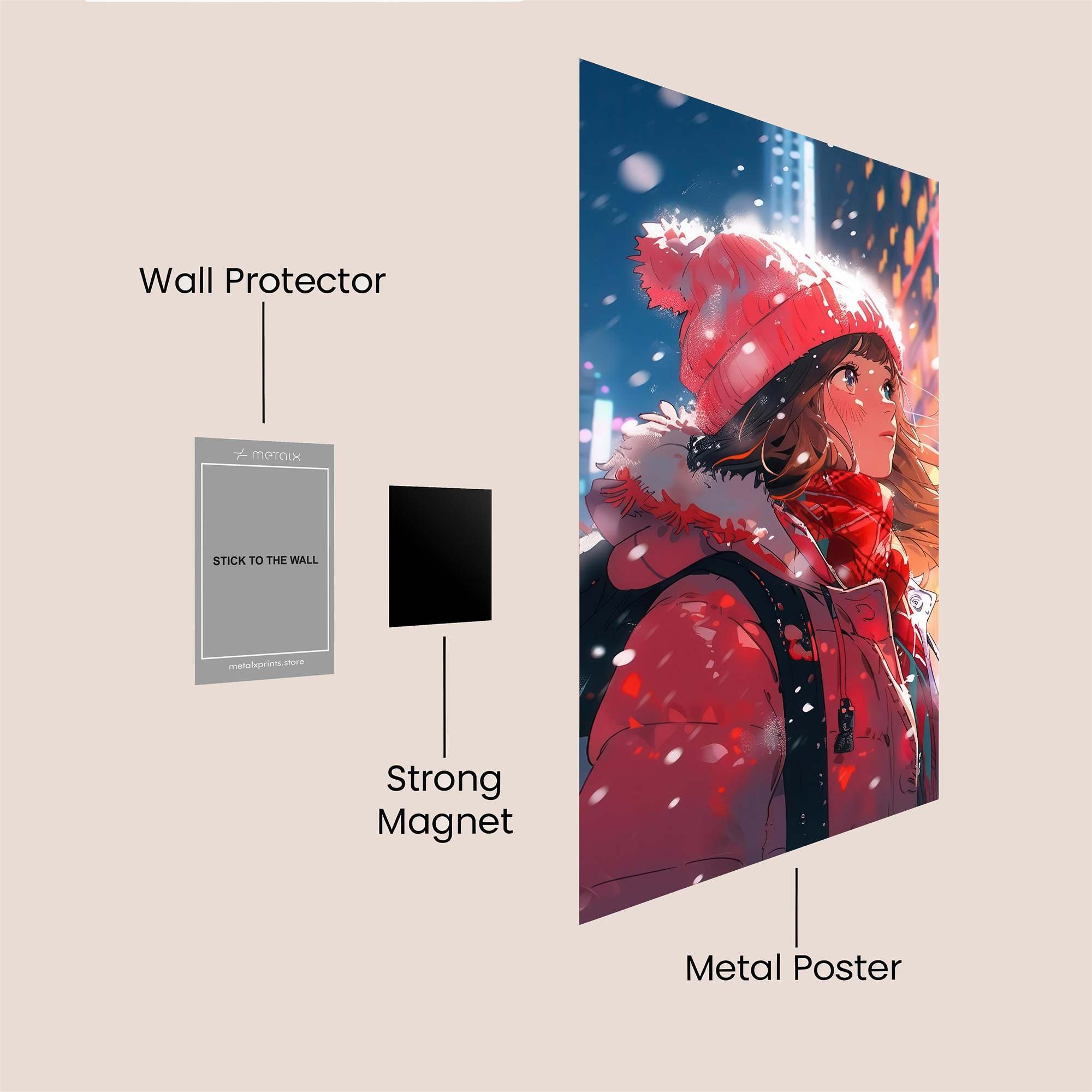 City Dreamer Safe Wall Magnetic / M