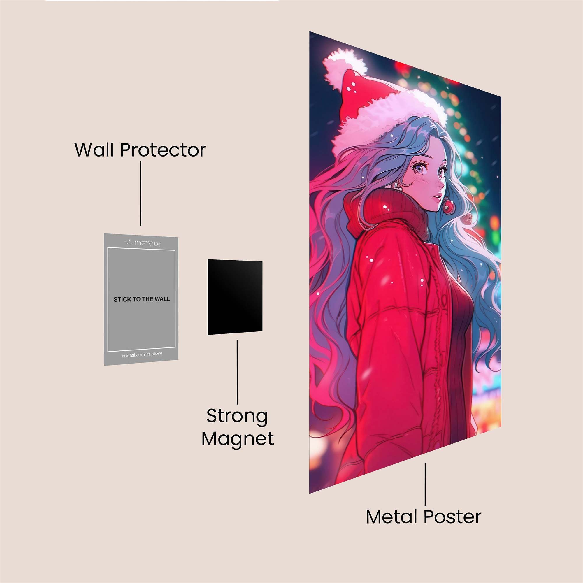 Winter Whimsy Safe Wall Magnetic / M