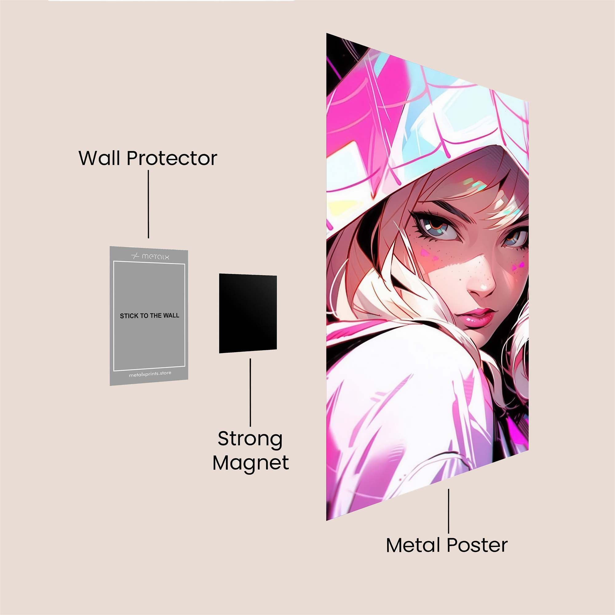 Spider Enigma Safe Wall Magnetic / M