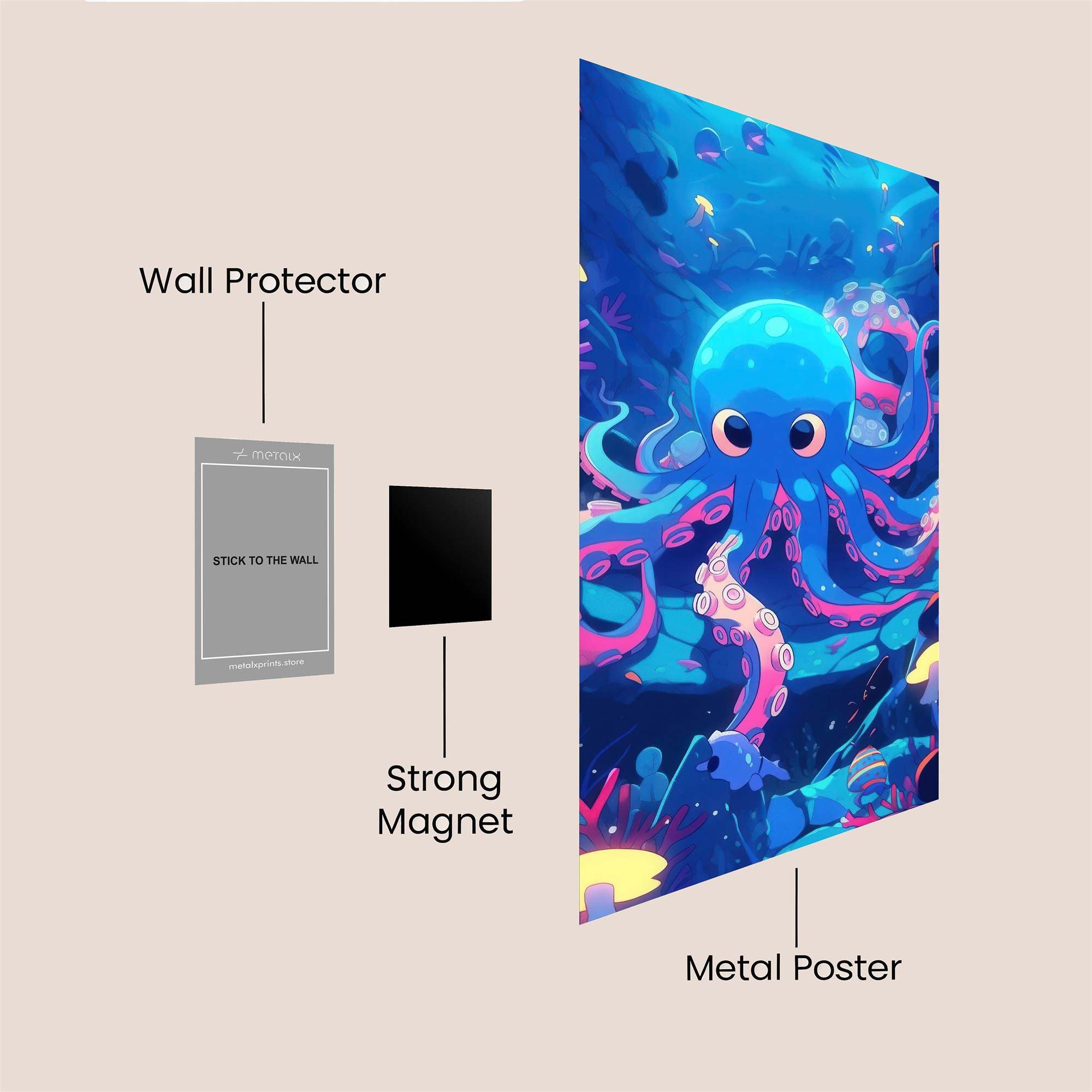 Octopus Radiance Safe Wall Magnetic / M