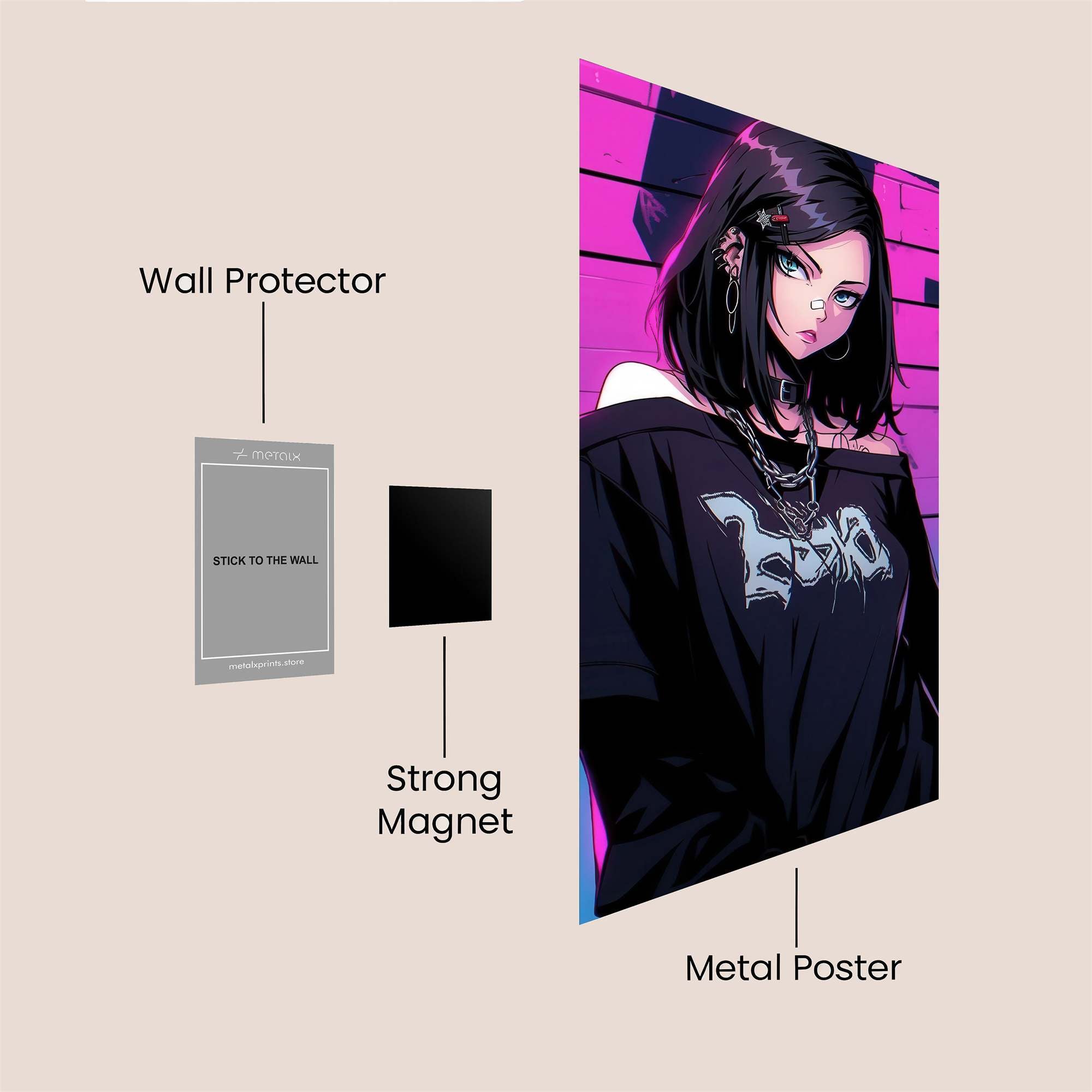 Neon Enigma Safe Wall Magnetic / M