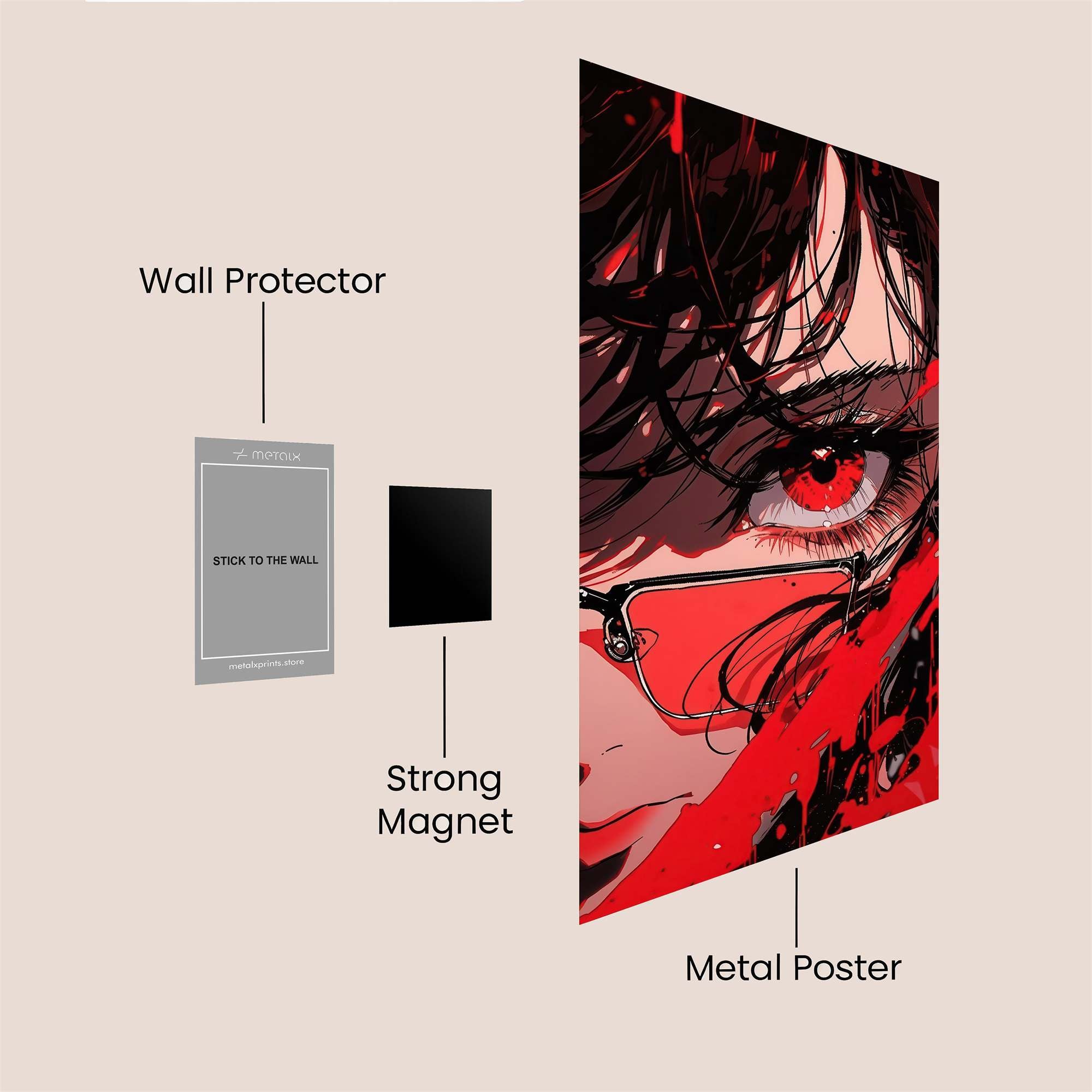 Gaze Frenzy Safe Wall Magnetic / M