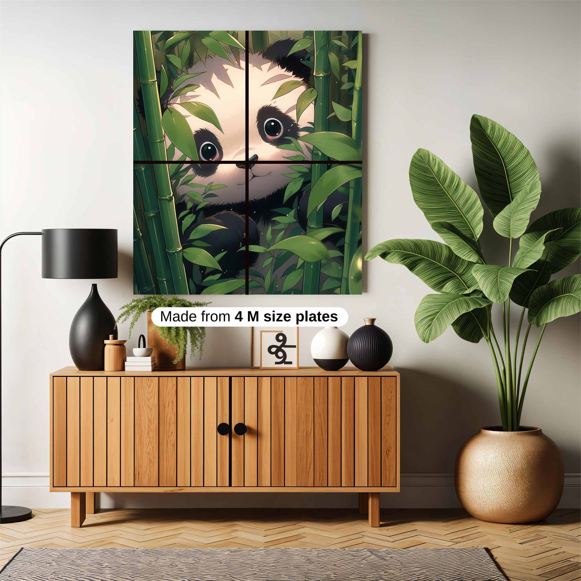 Panda Whimsy Safe Wall Magnetic / M