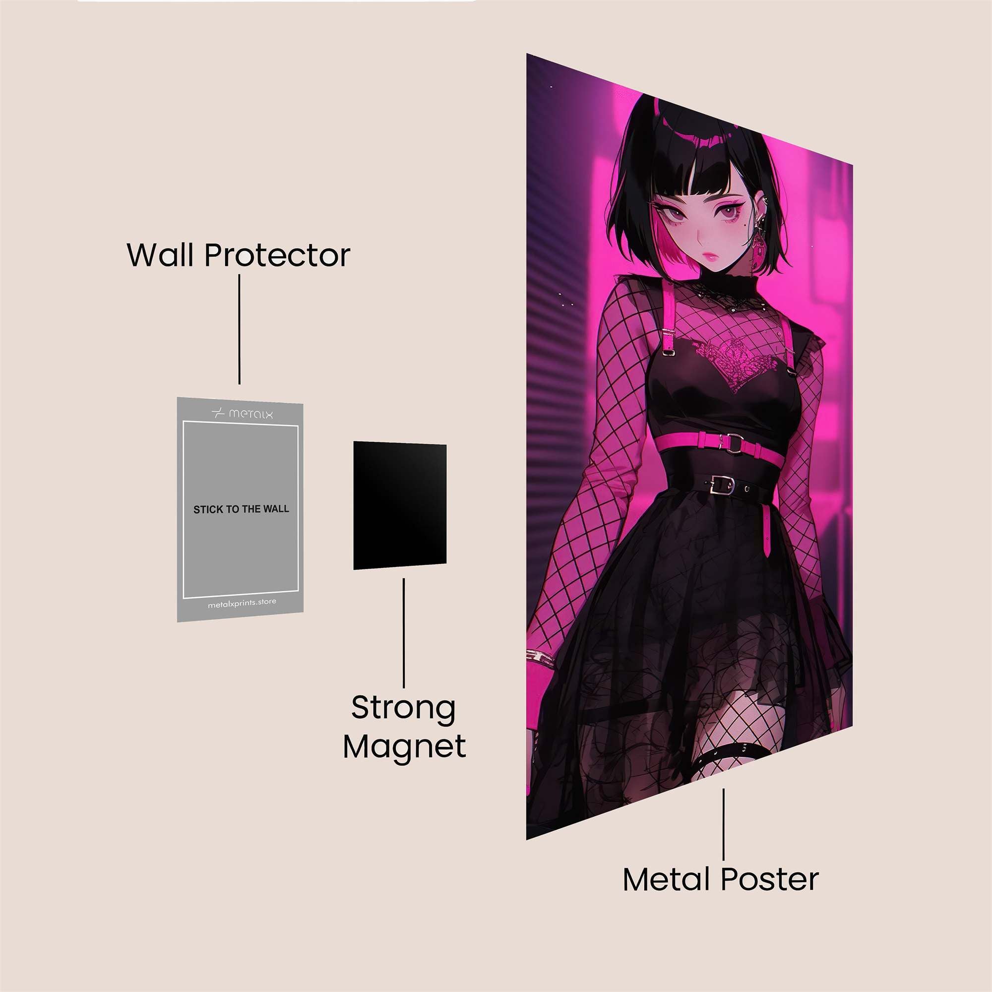 Neon Enigma Safe Wall Magnetic / M