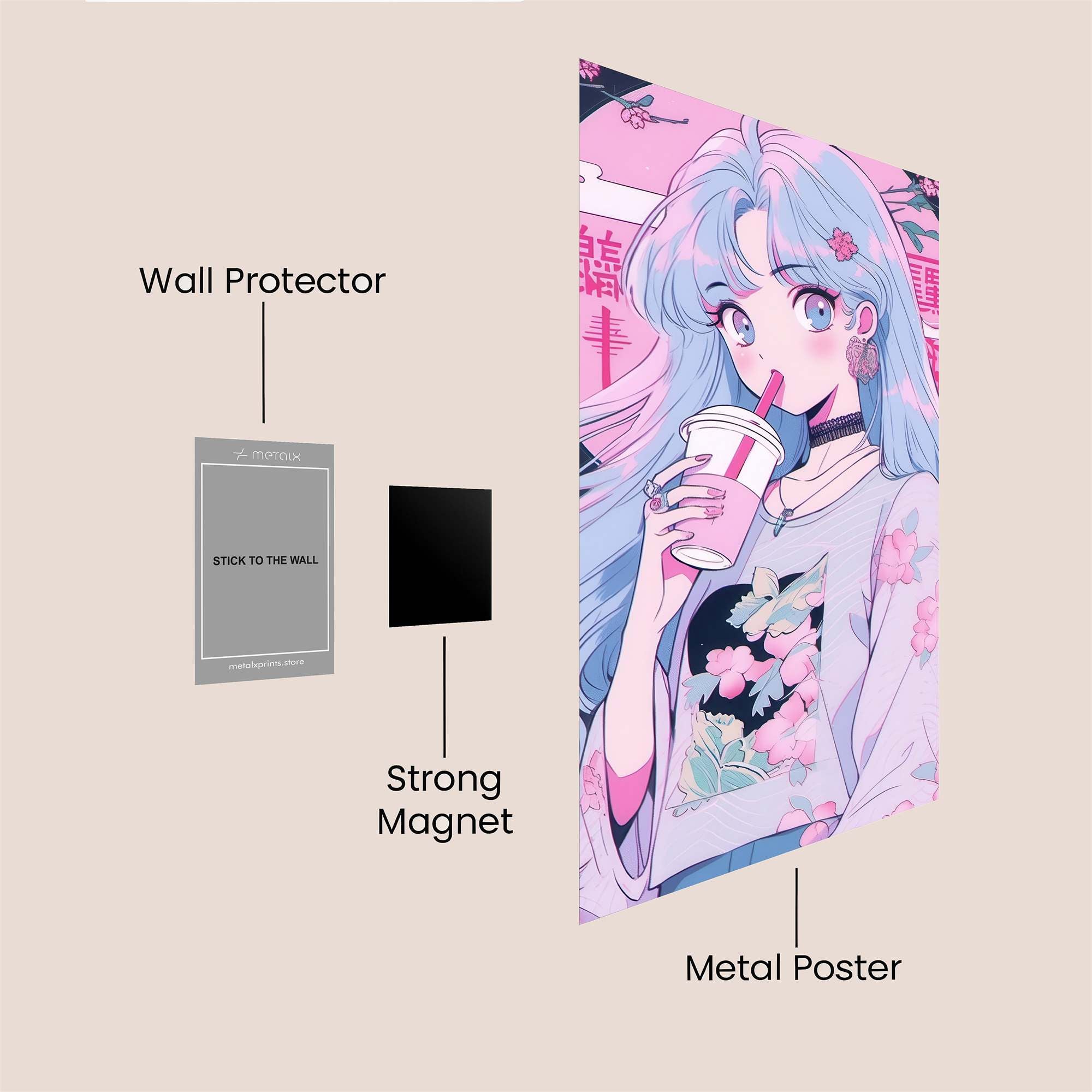 Sakura Dream Safe Wall Magnetic / M