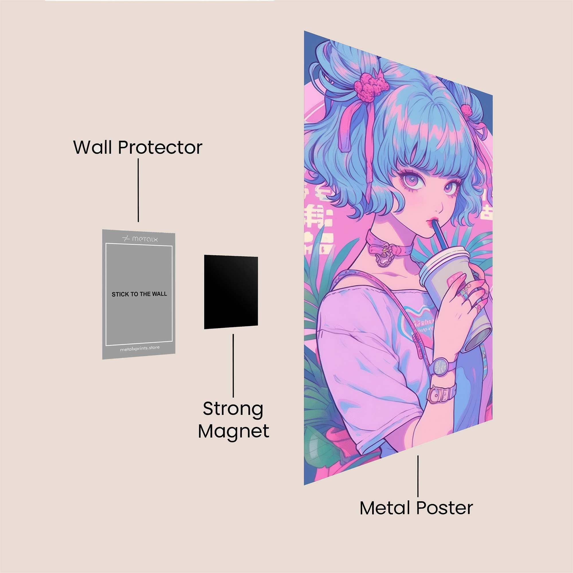 Bubble Bliss Safe Wall Magnetic / M