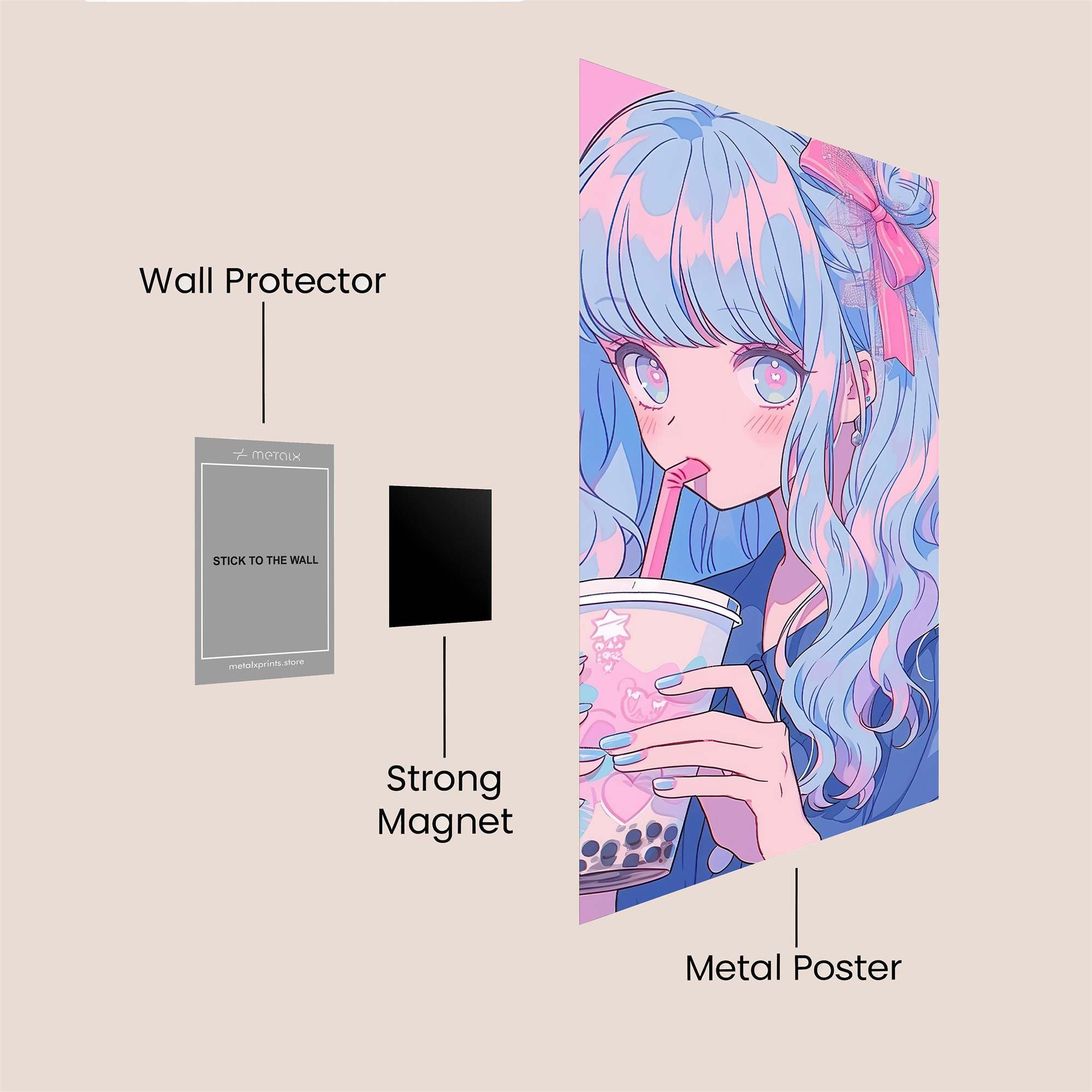 Bubble Bliss Safe Wall Magnetic / M