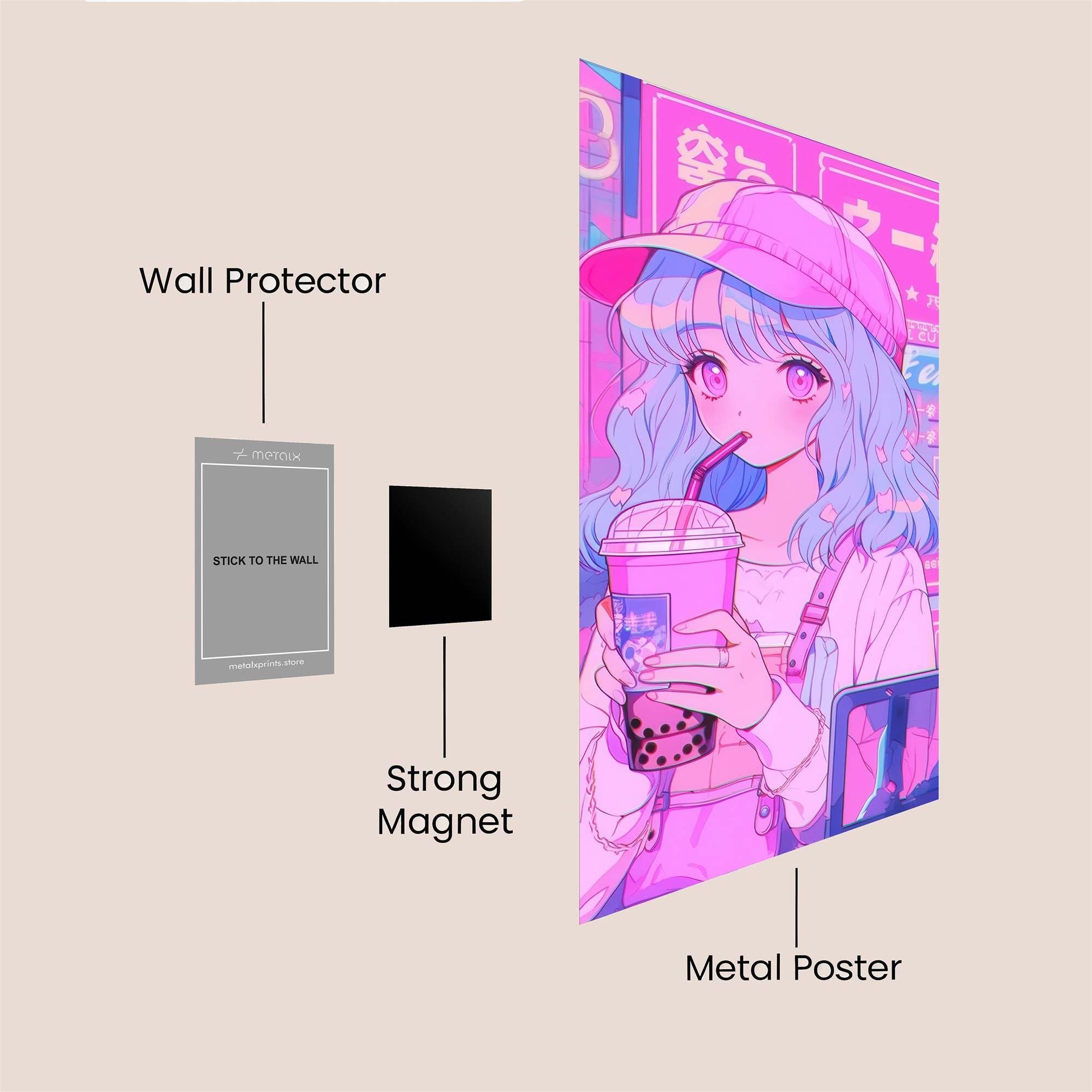 Bubble Bliss Safe Wall Magnetic / M