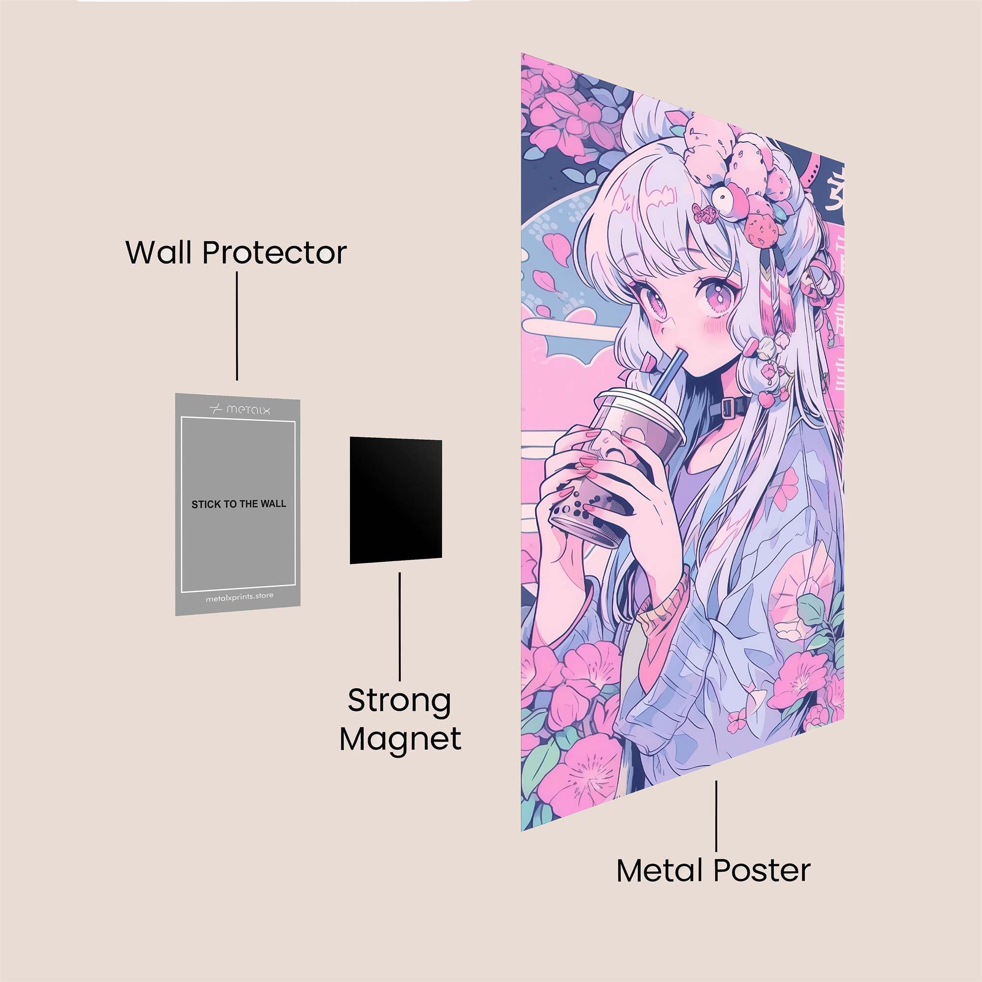 Sakura Serenity Safe Wall Magnetic / M