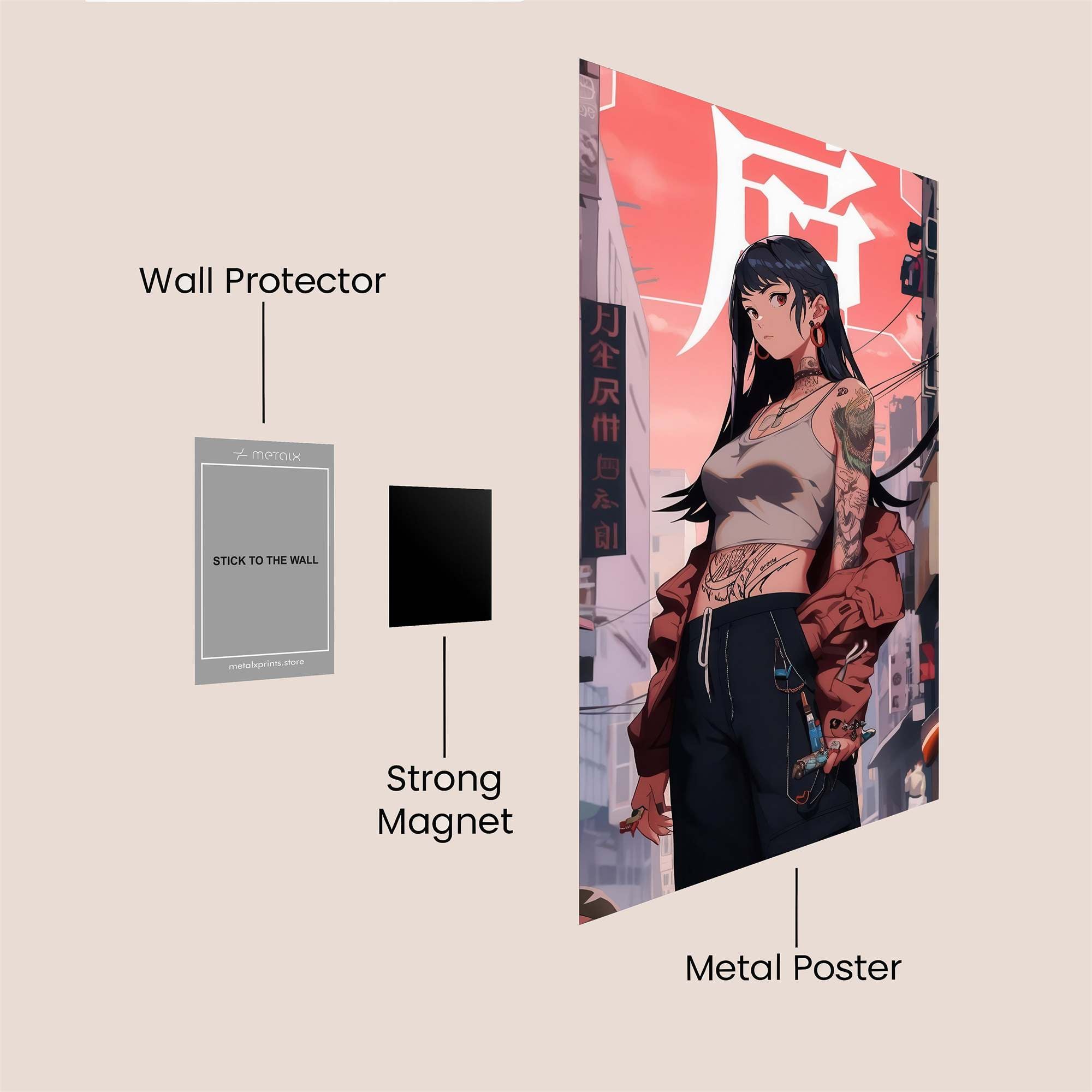 Neon Rebel Safe Wall Magnetic / M