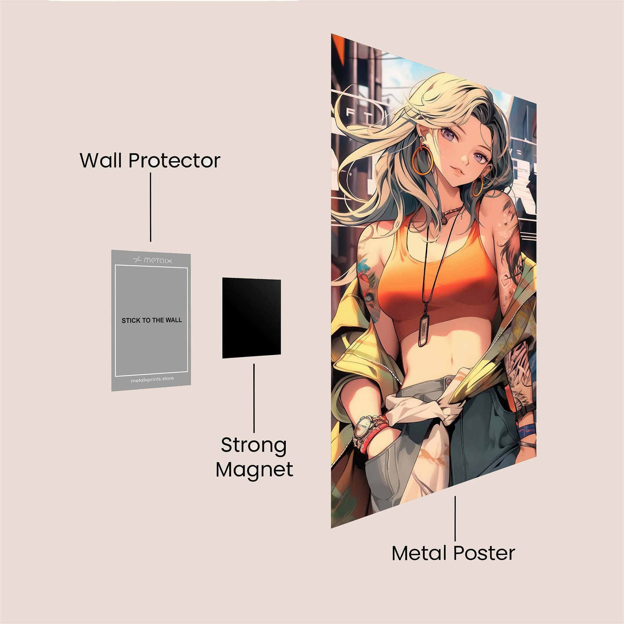 Urban Rebel Safe Wall Magnetic / M