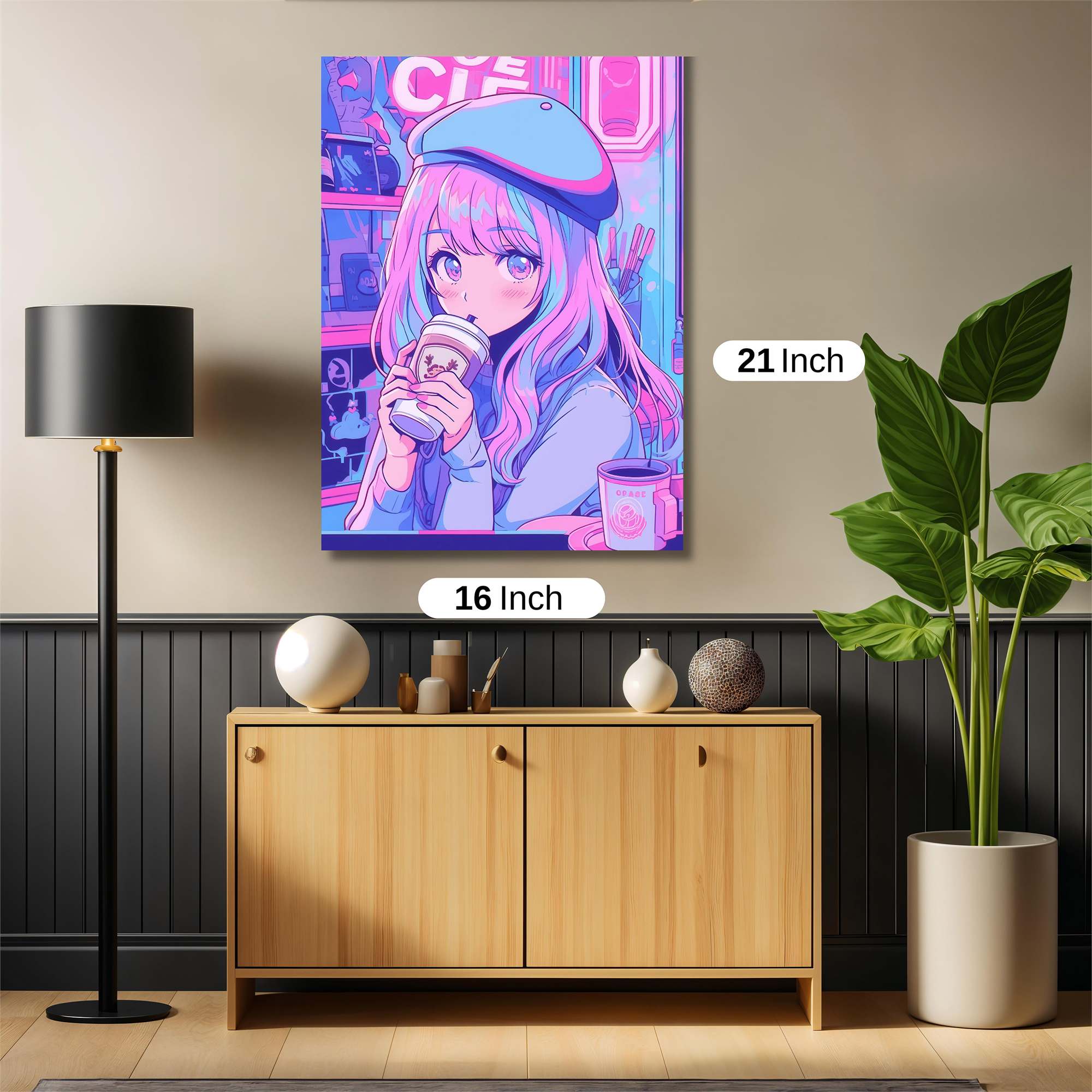 Neon Serenity Safe Wall Magnetic / M