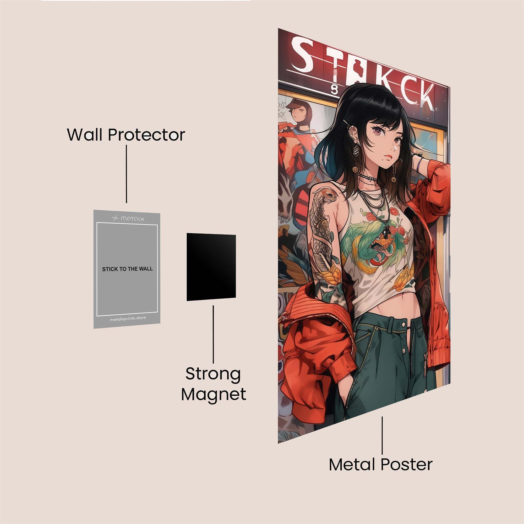 Rebel Aura Safe Wall Magnetic / M