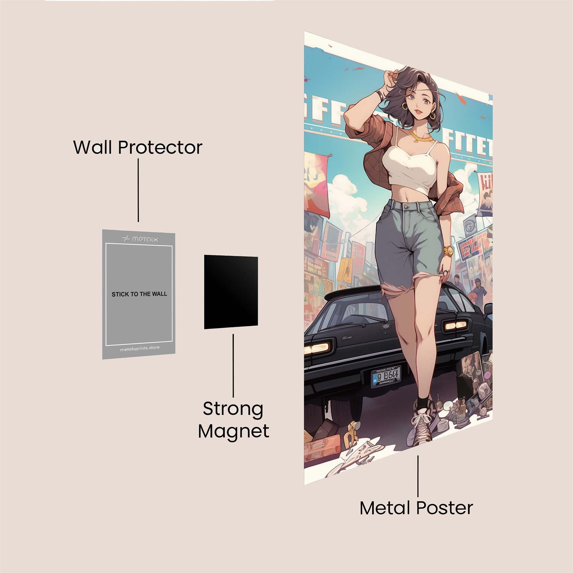 Urban Chic Safe Wall Magnetic / M