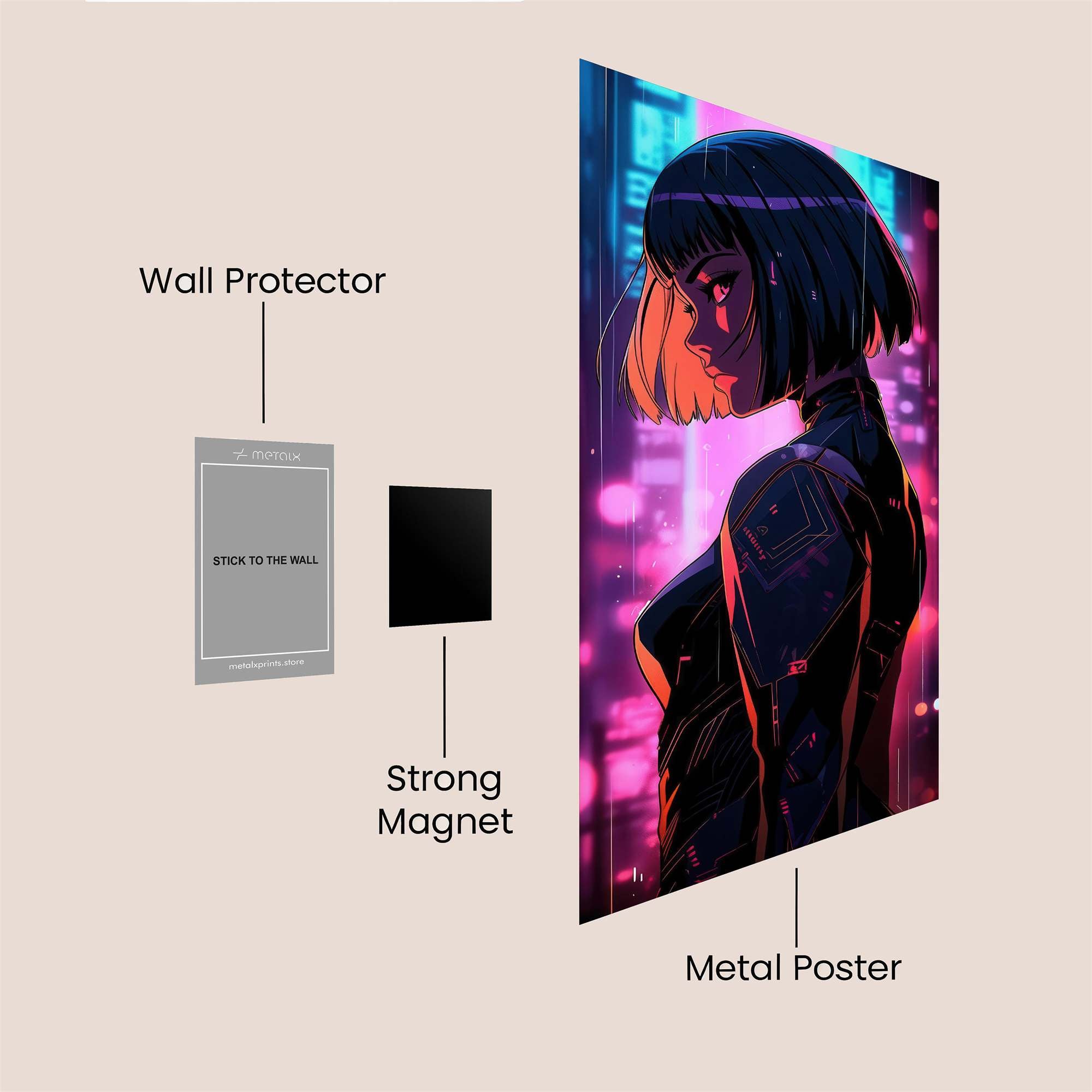 Neon Enigma Safe Wall Magnetic / M