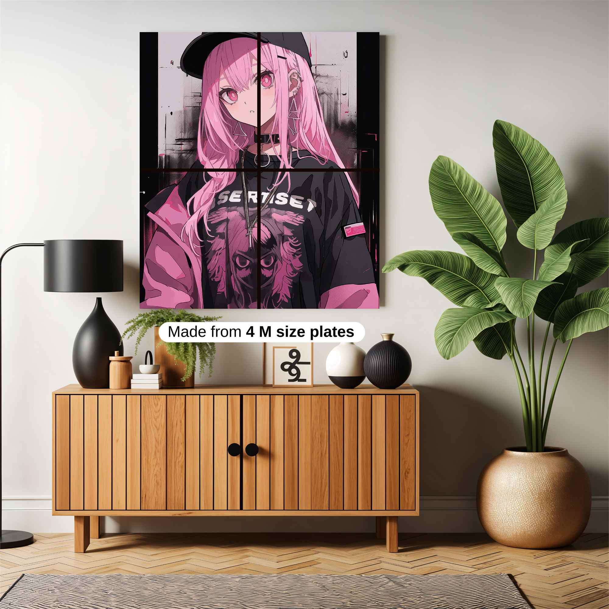 Pink Rebellious Safe Wall Magnetic / M