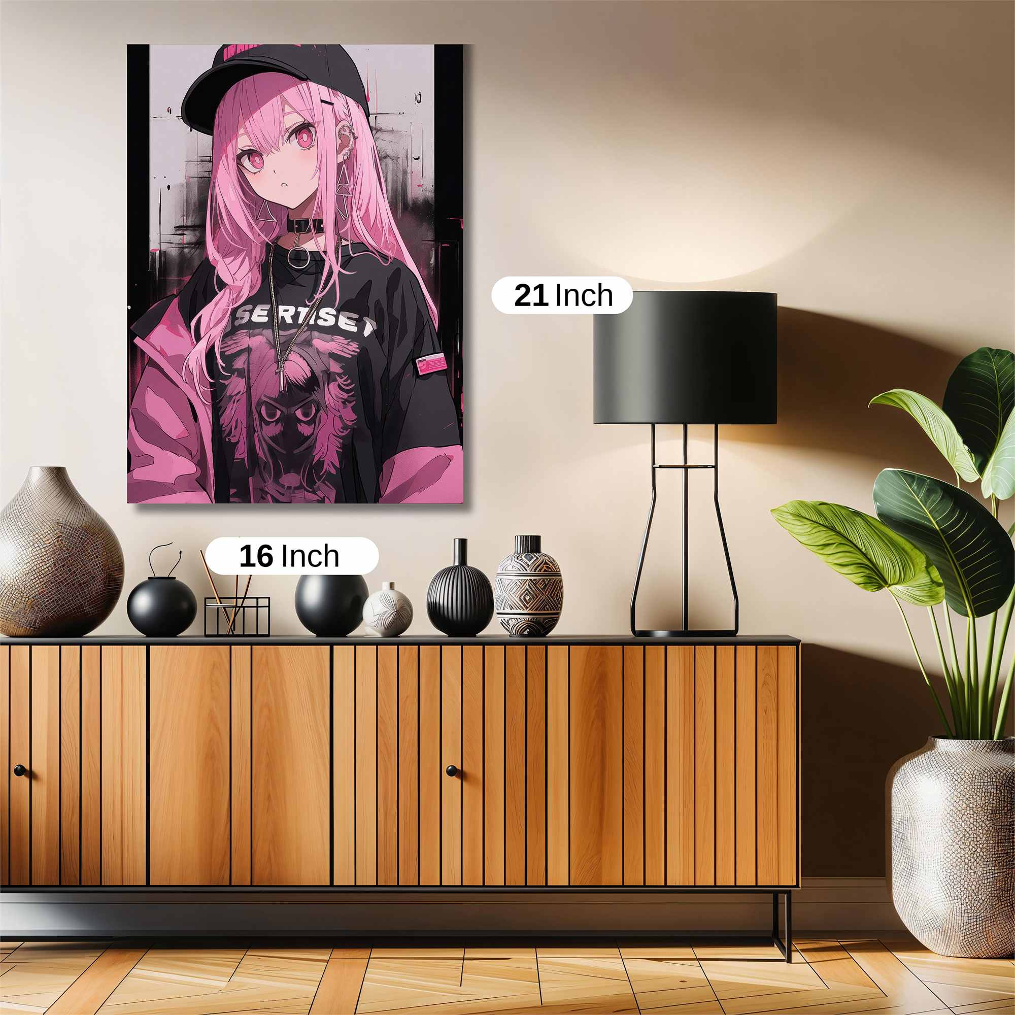 Pink Rebellious Safe Wall Magnetic / M