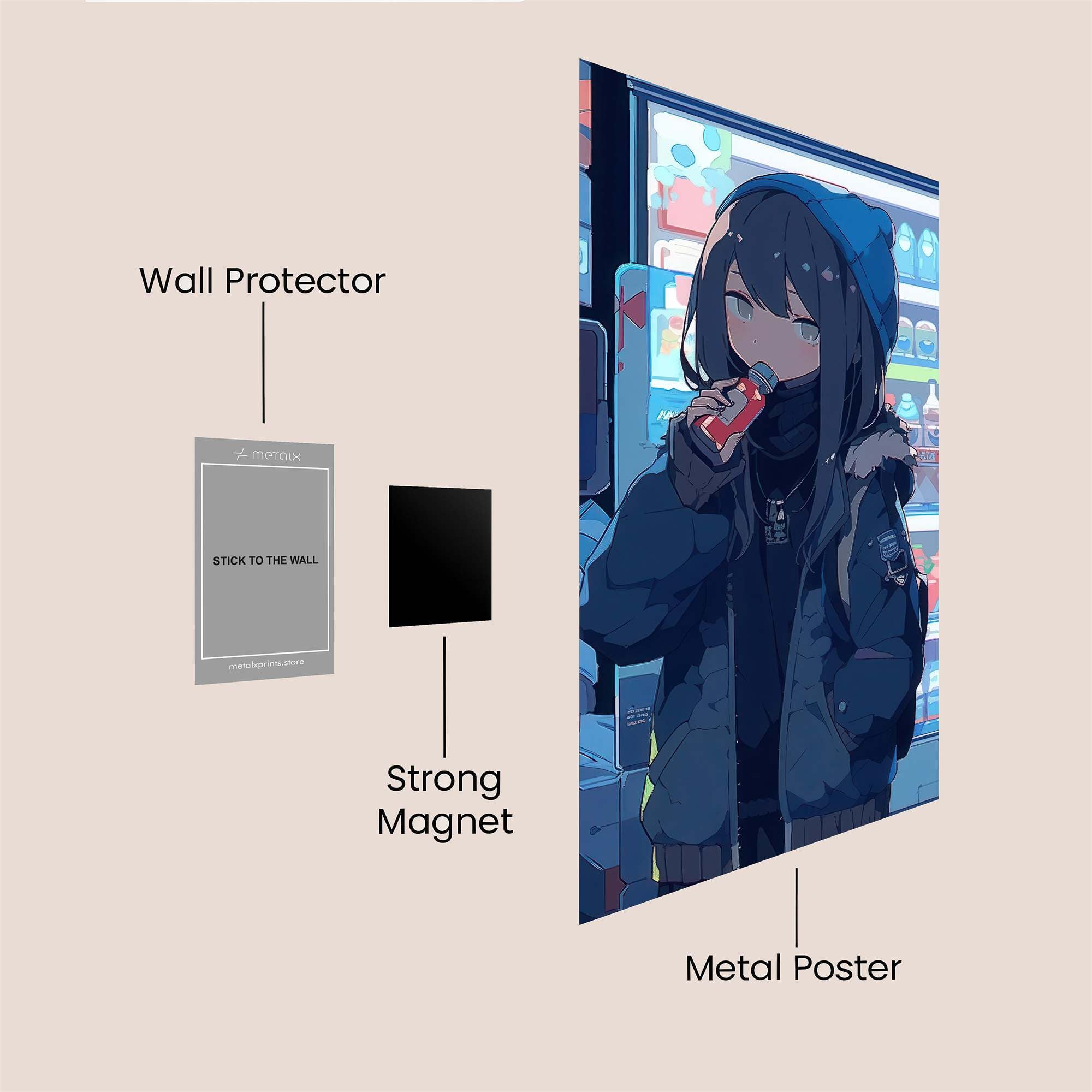 Mystery Drinker Safe Wall Magnetic / M