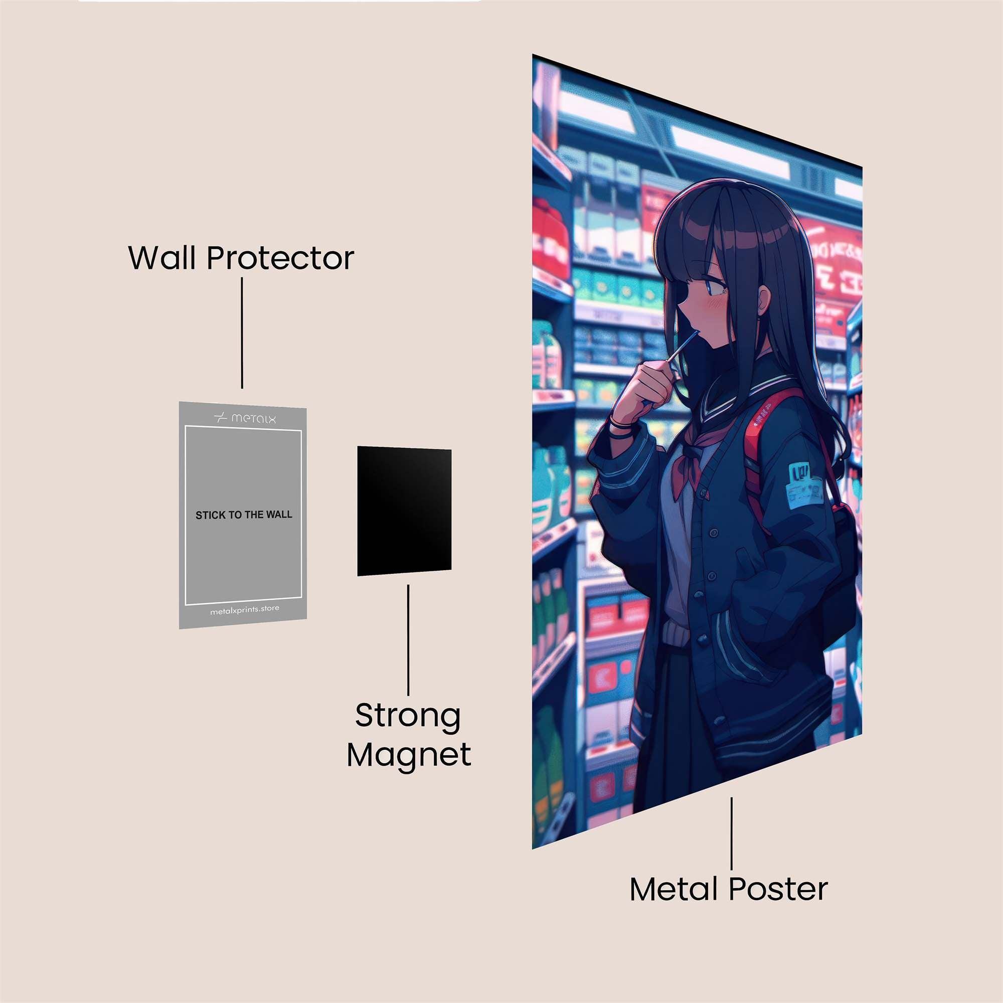 Miyako Pensive Safe Wall Magnetic / M