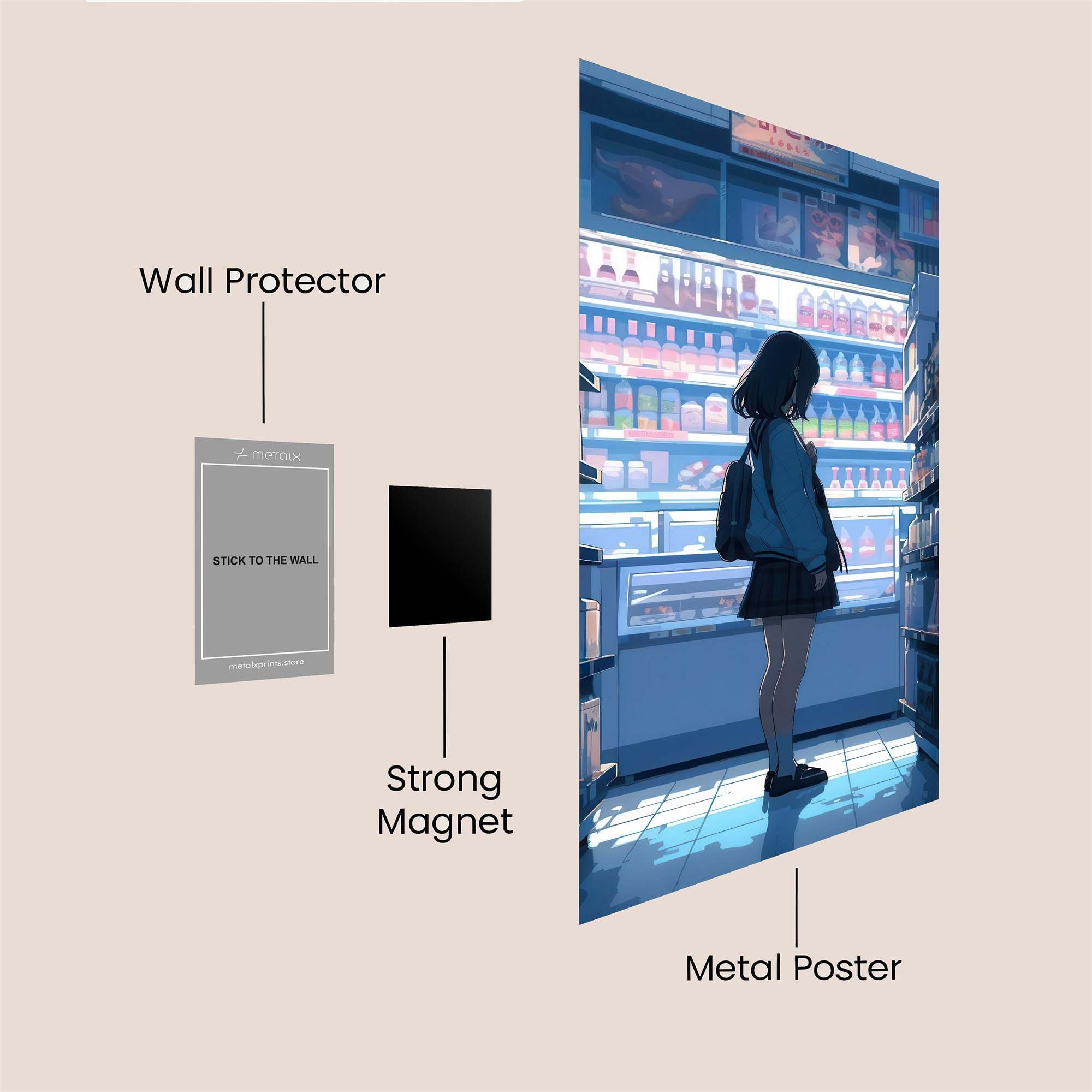 Grocery Glow Safe Wall Magnetic / M