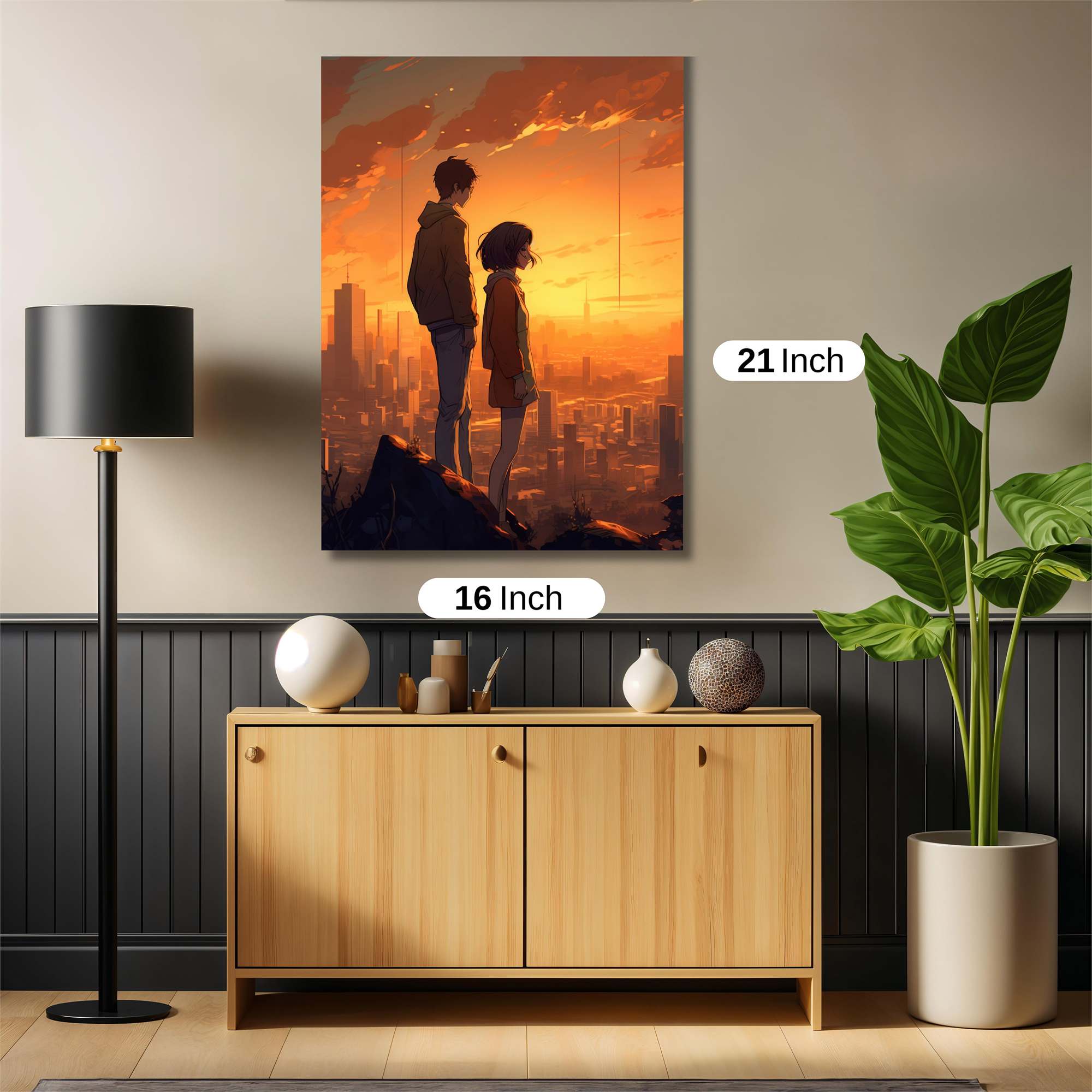 Sunset Serenity Safe Wall Magnetic / M