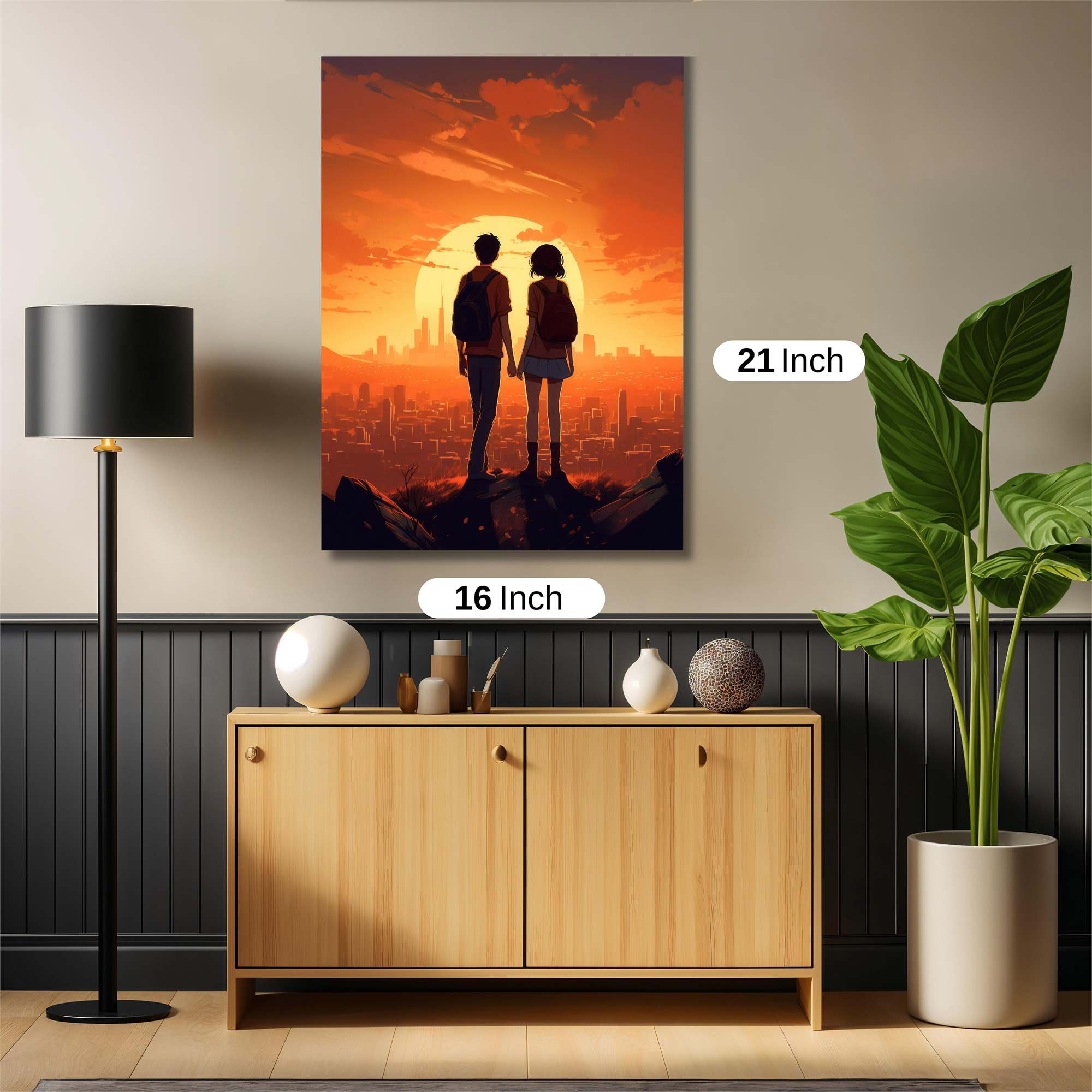 Sunset Serenity Safe Wall Magnetic / M