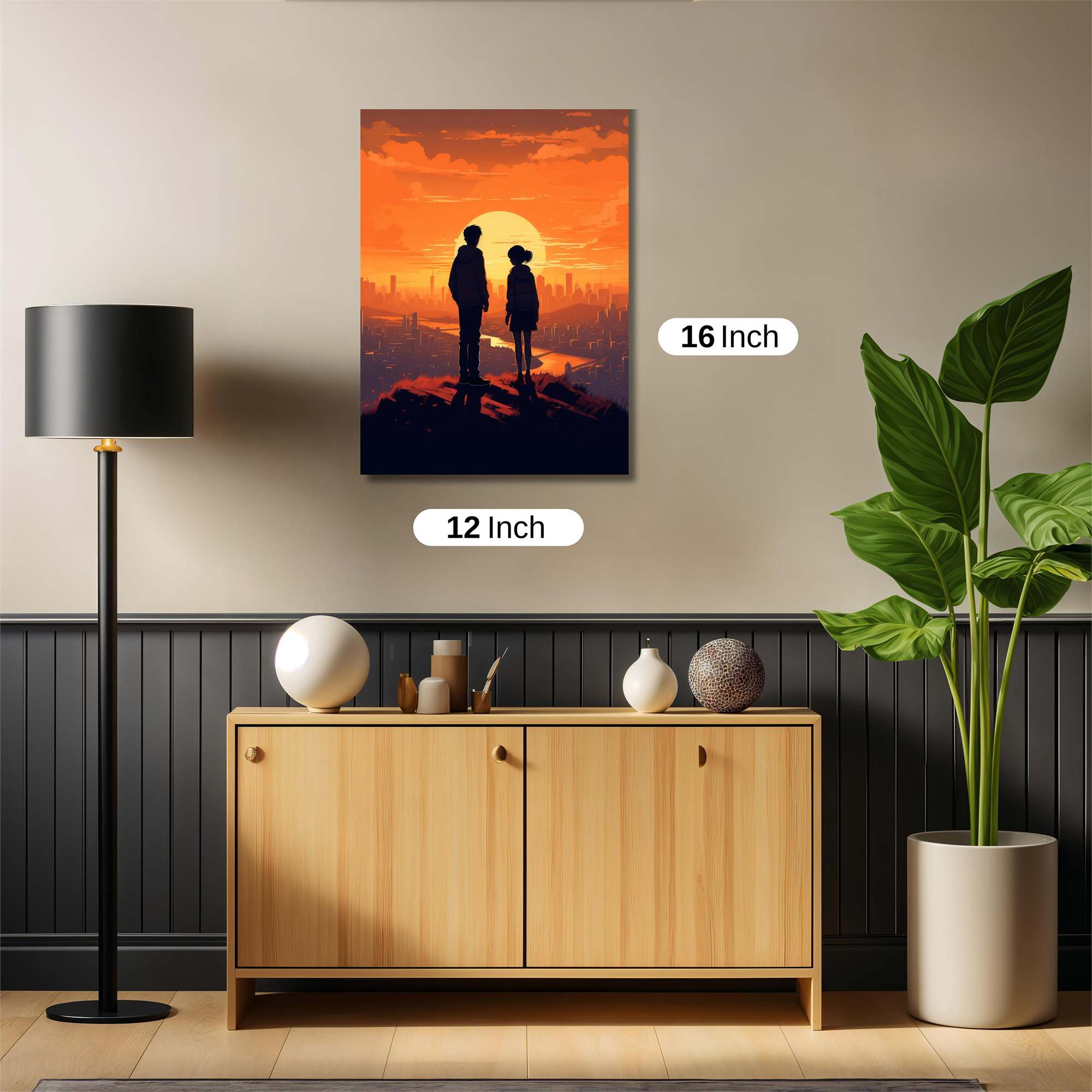 Sunset Serenity Safe Wall Magnetic / M