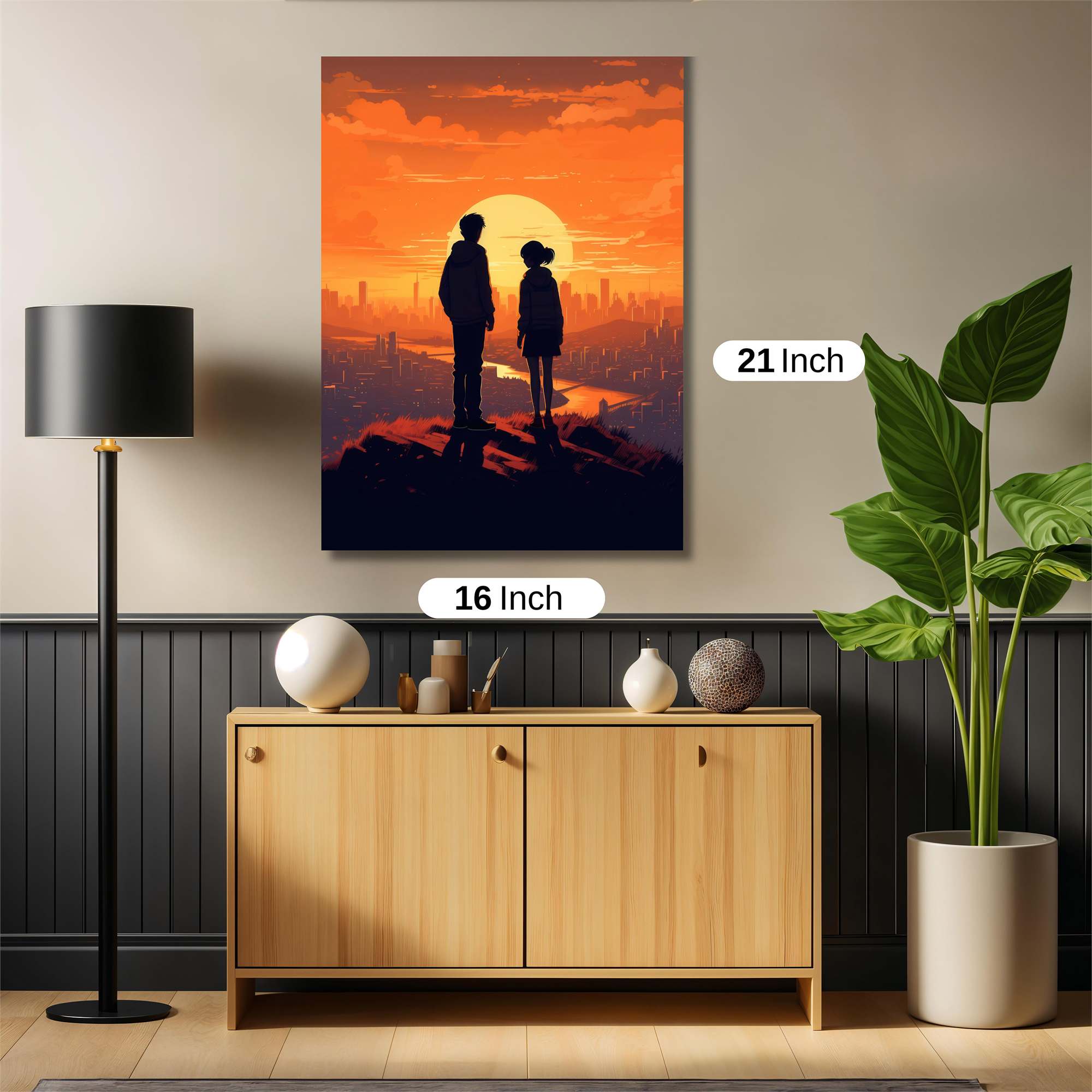 Sunset Serenity Safe Wall Magnetic / M