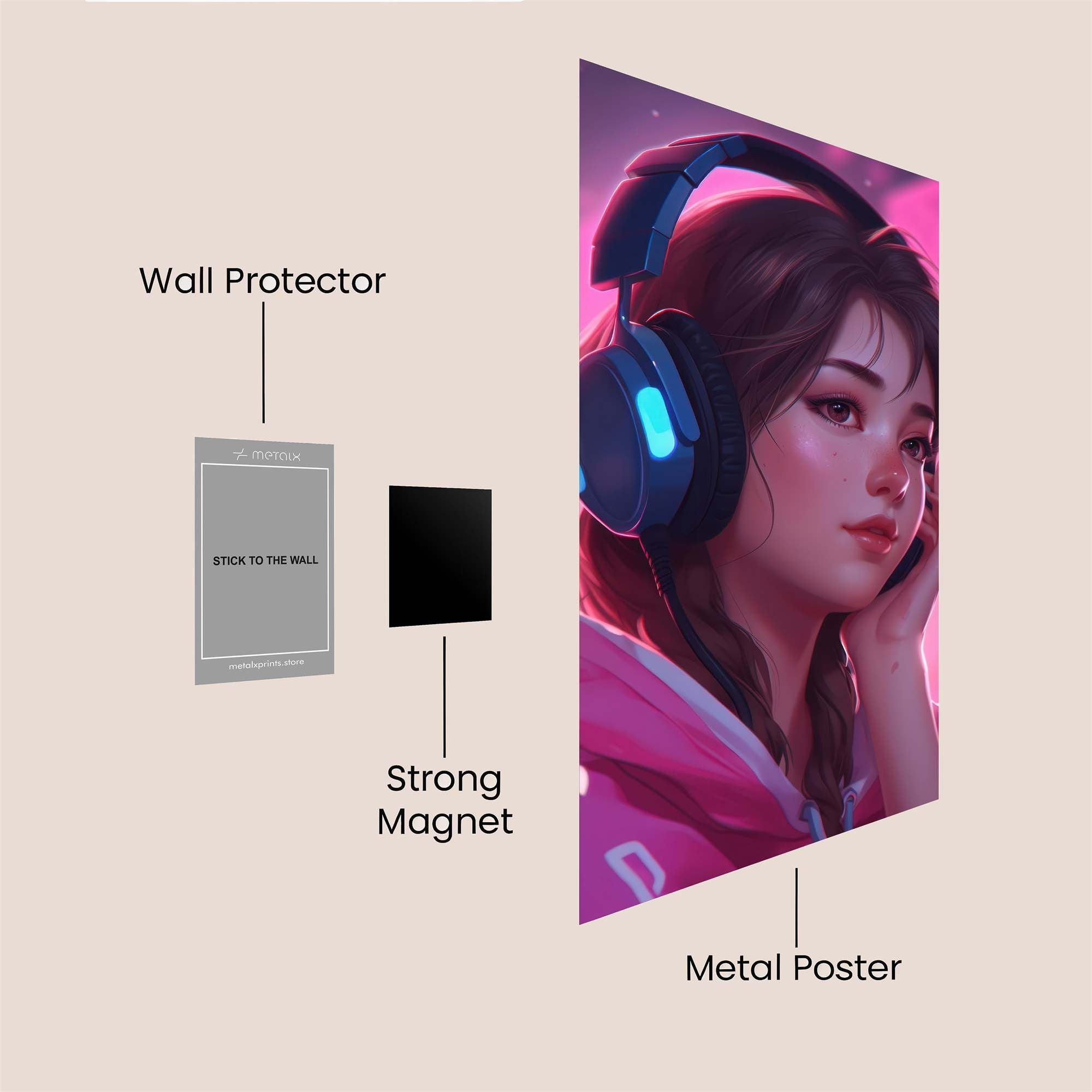 Music Dreamer Safe Wall Magnetic / M