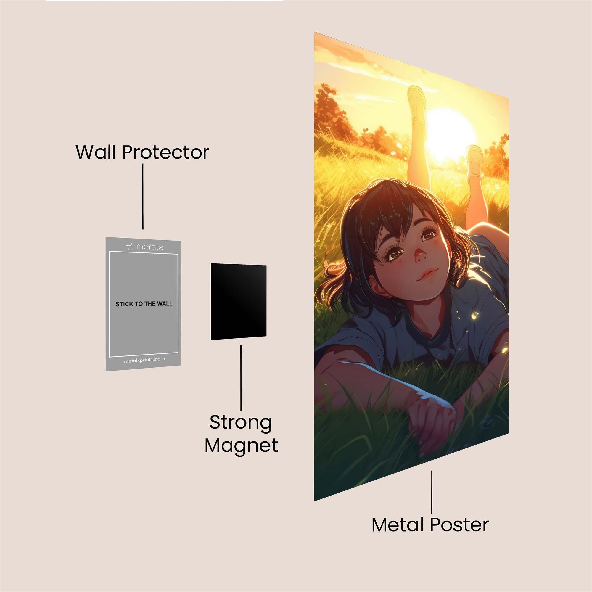 Sunset Serenity Safe Wall Magnetic / M