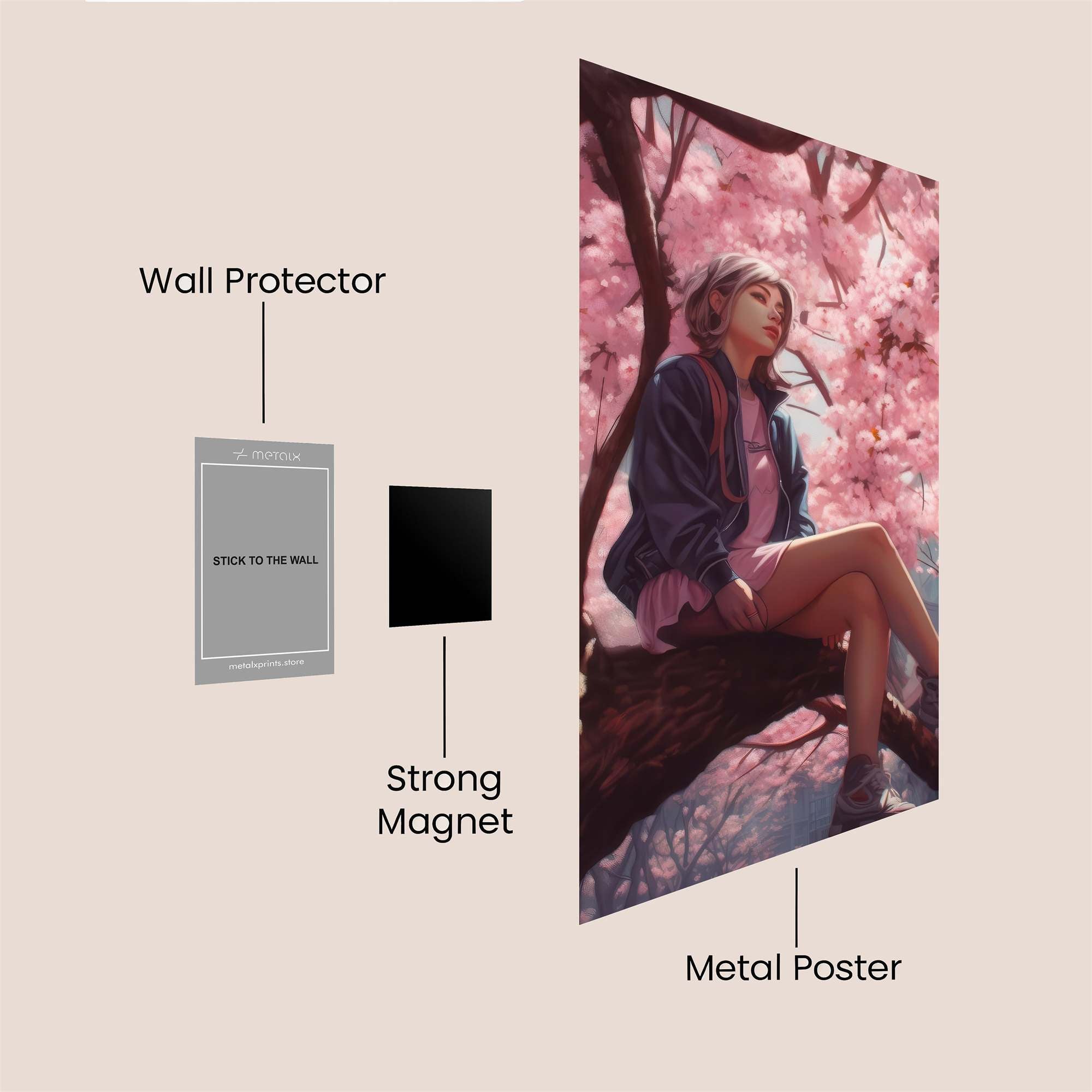 Blossom Serenity Safe Wall Magnetic / M