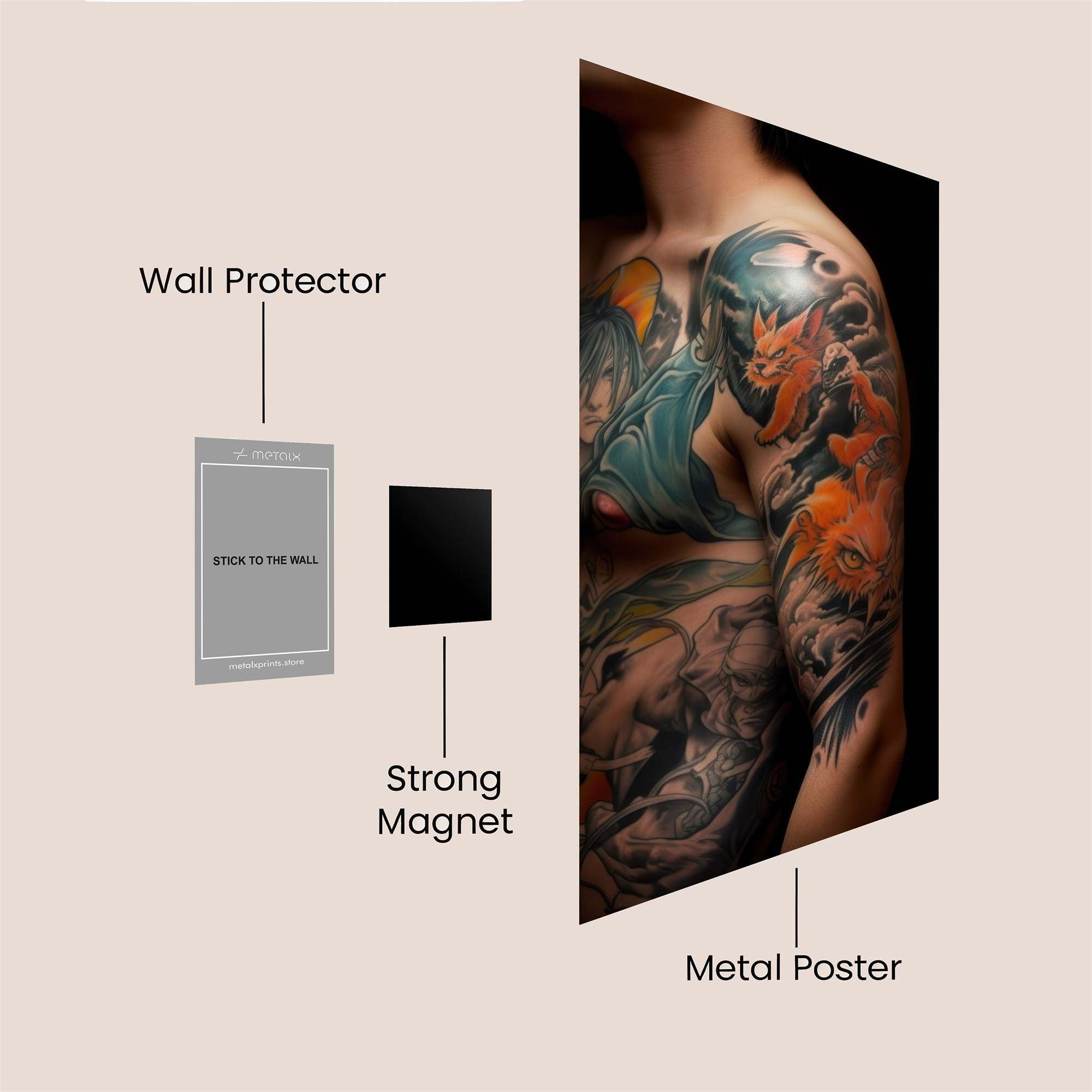 Koi Serenity Safe Wall Magnetic / M