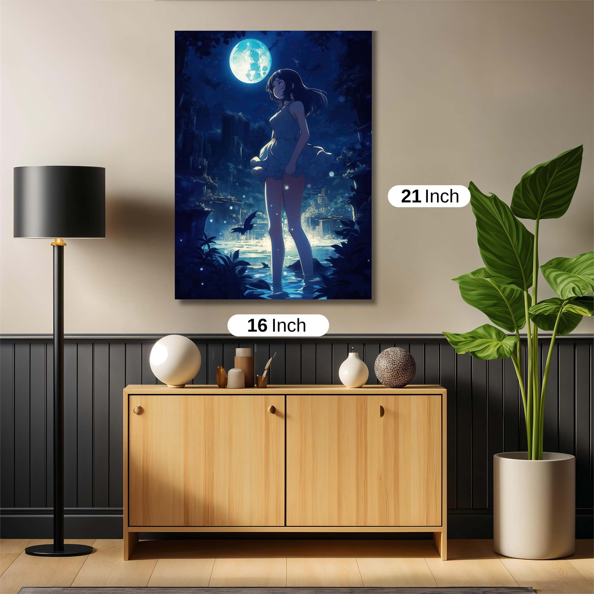 Moonlit Serenity Safe Wall Magnetic / M