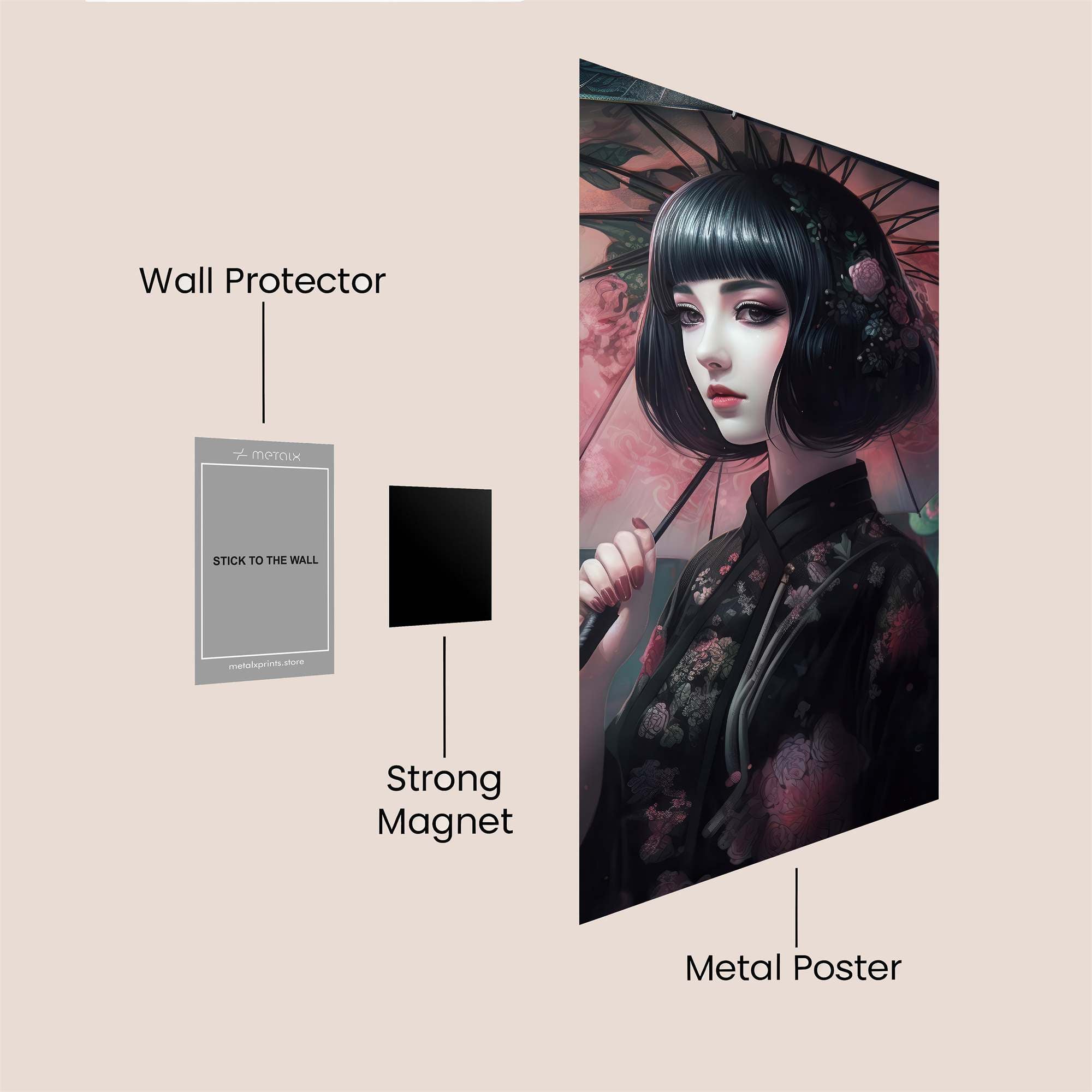 Geisha Dream Safe Wall Magnetic / M