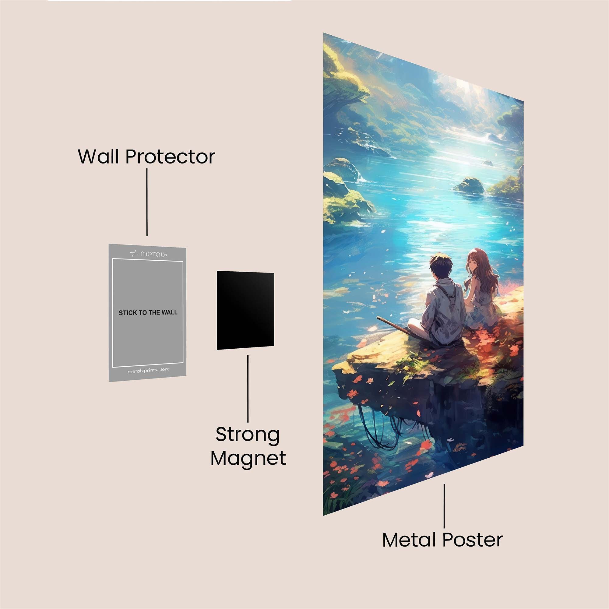 Lovers Tranquil Safe Wall Magnetic / M