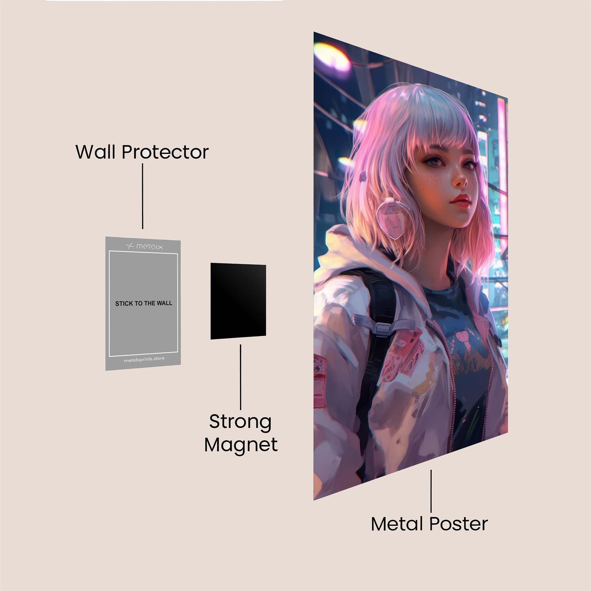 Neon Dreamer Safe Wall Magnetic / M